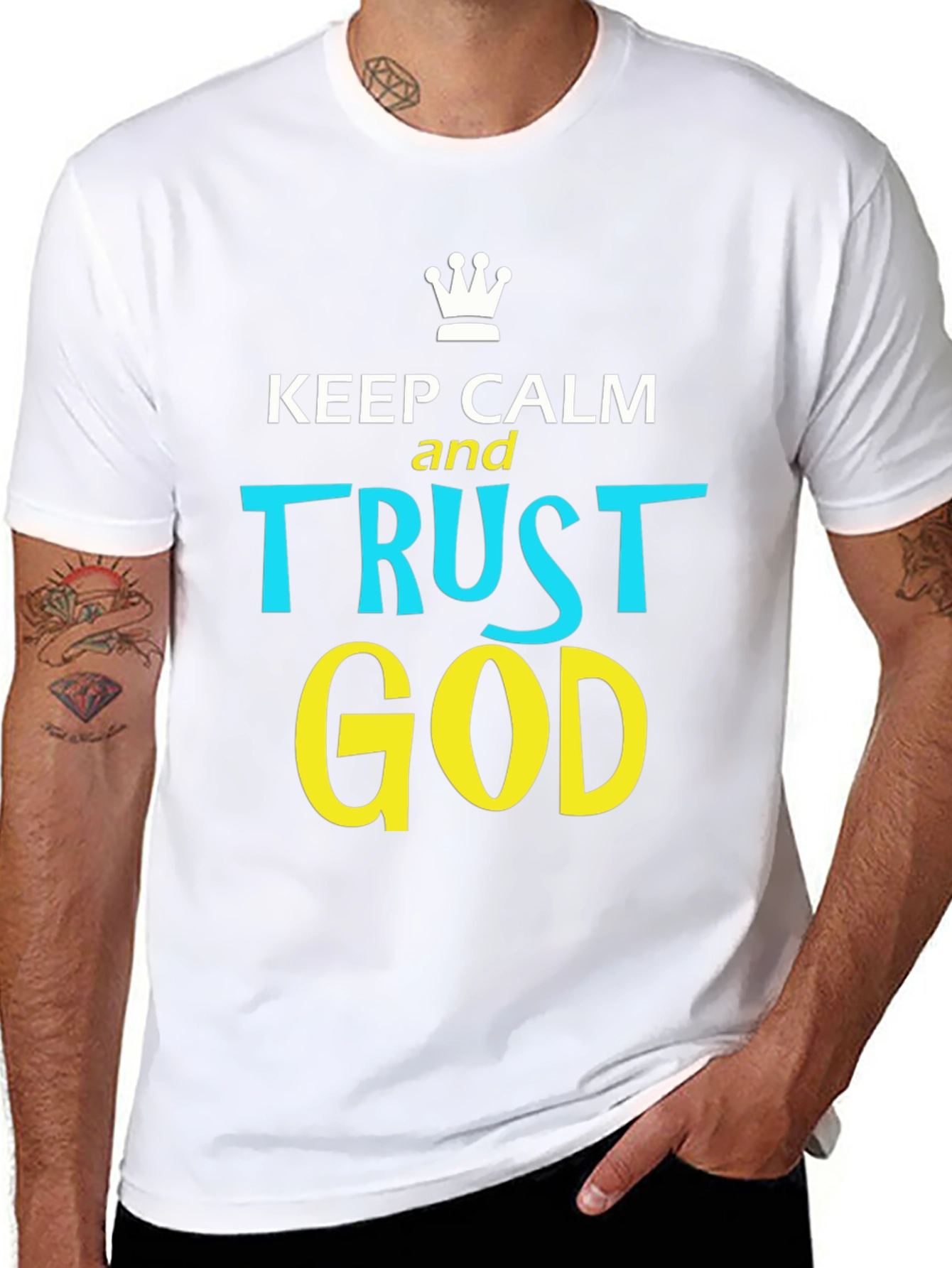Keep Calm and Trust God Graphic T-Shirt