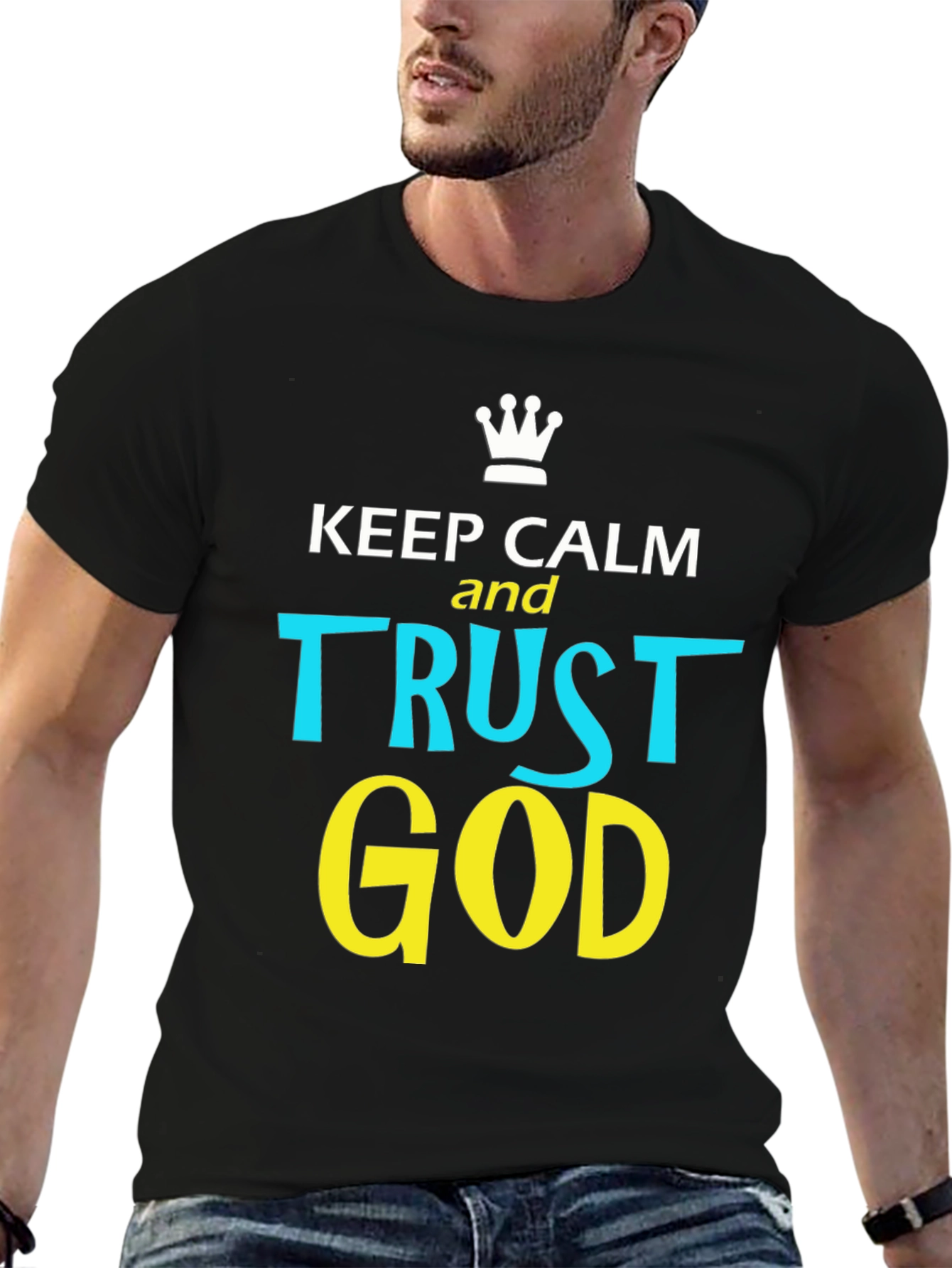 Keep Calm and Trust God Graphic T-Shirt