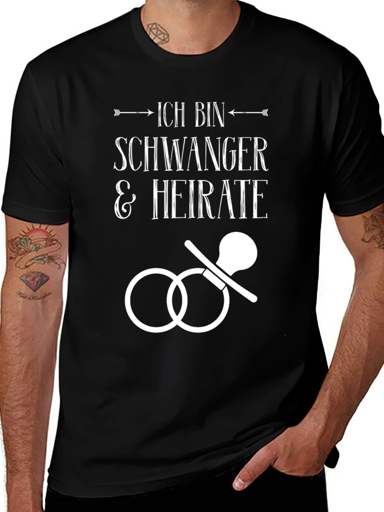 Ich Bin Schwanger & Heiratet T-Shirt