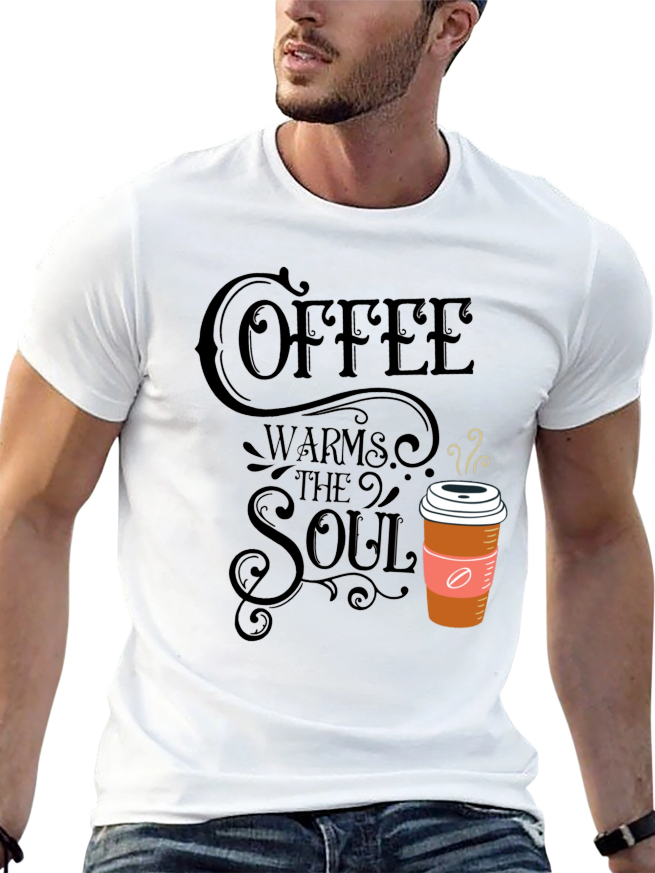 Coffee Warms the Soul Graphic T-Shirt