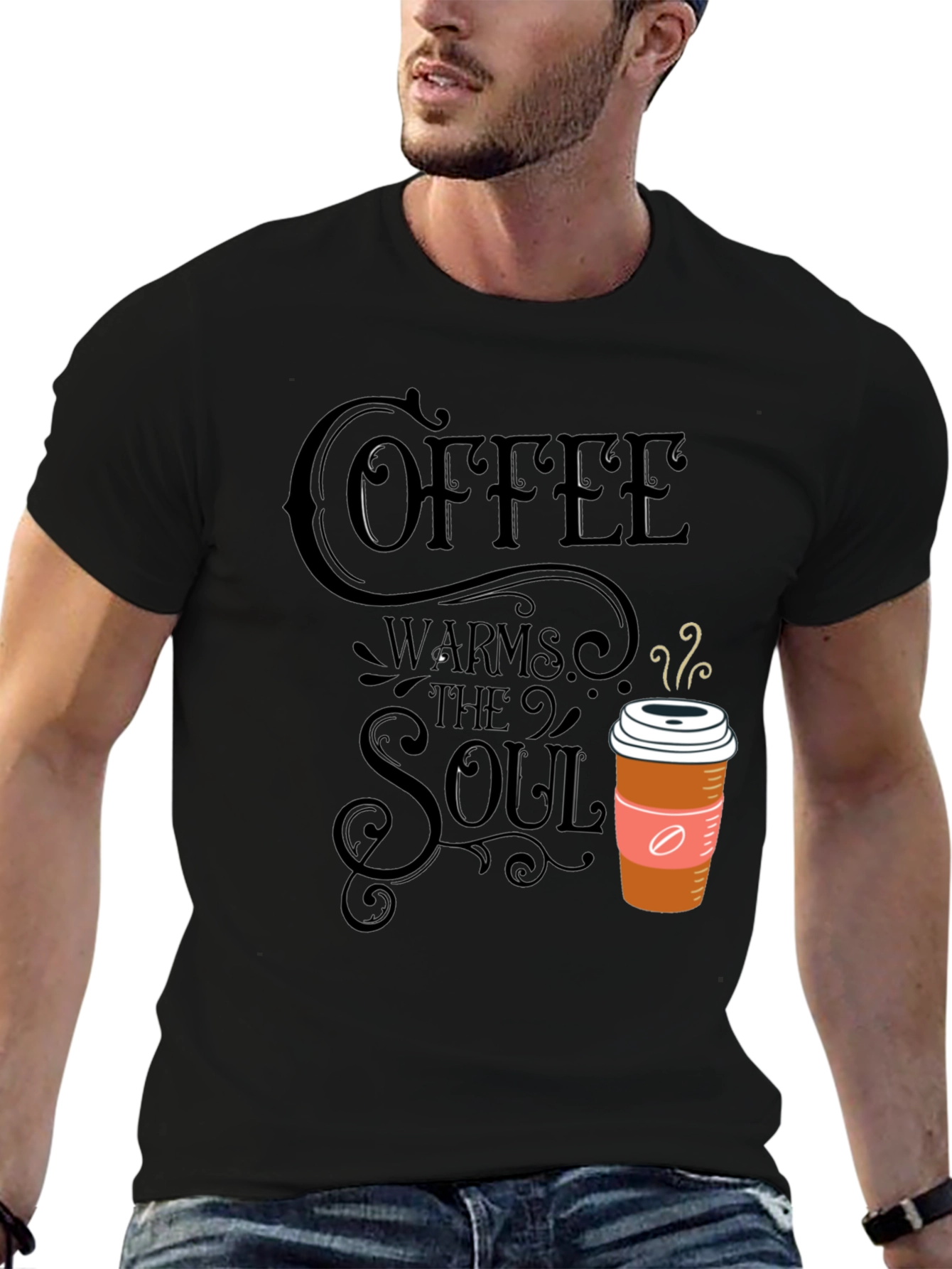 Coffee Warms the Soul Graphic T-Shirt