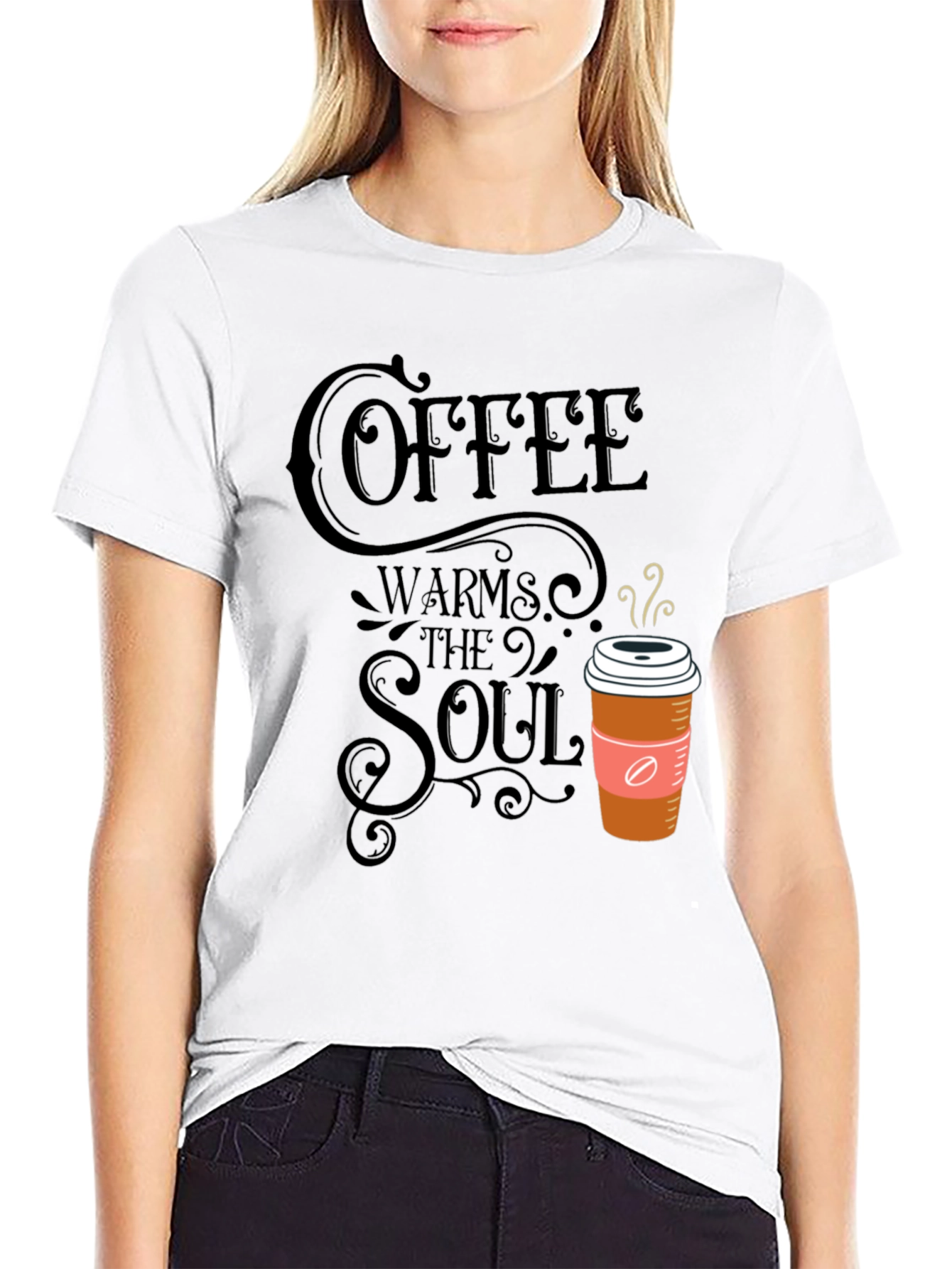 Coffee Warms the Soul Graphic T-Shirt
