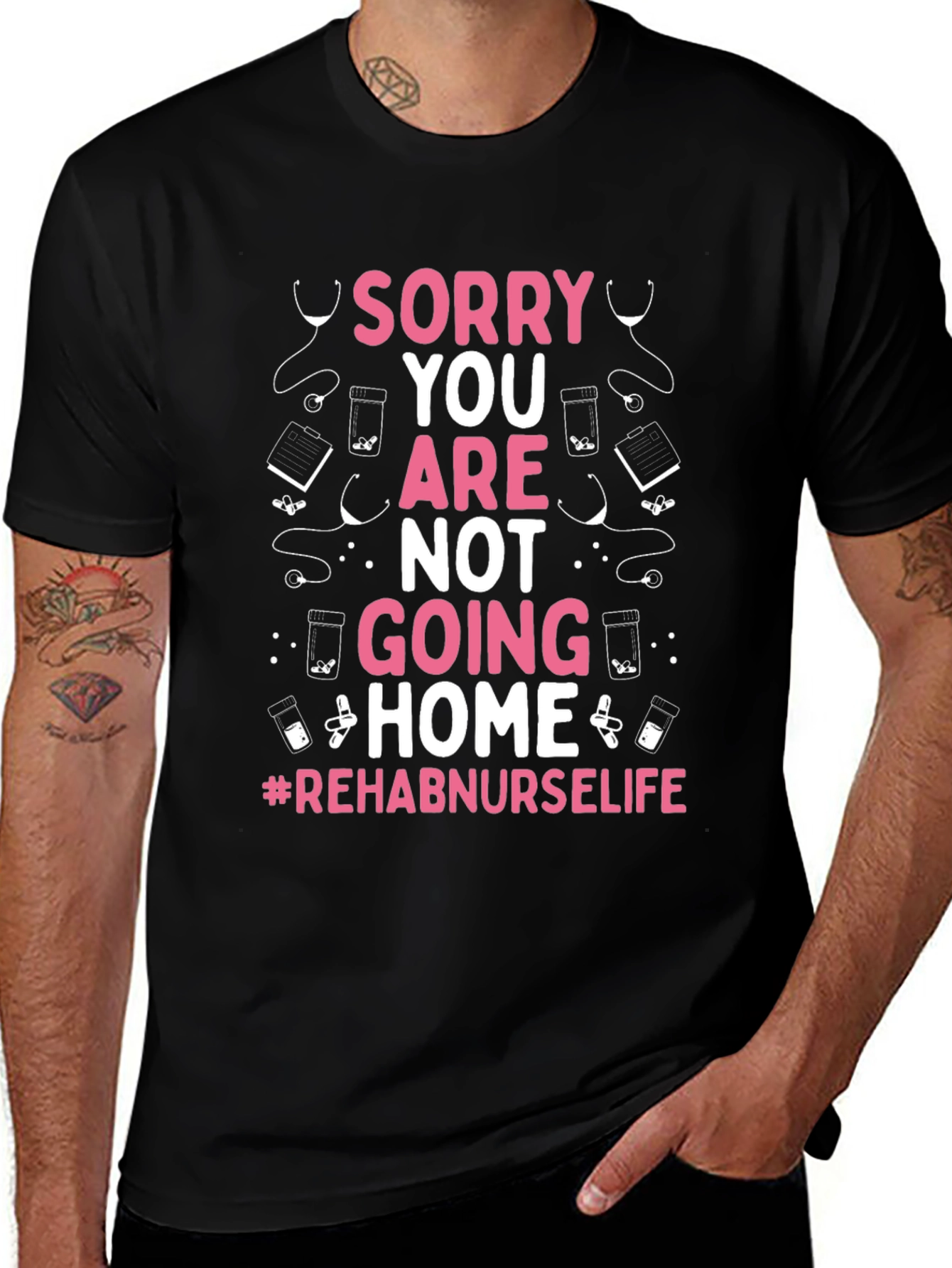 Rehab Nurse Life Graphic Tee