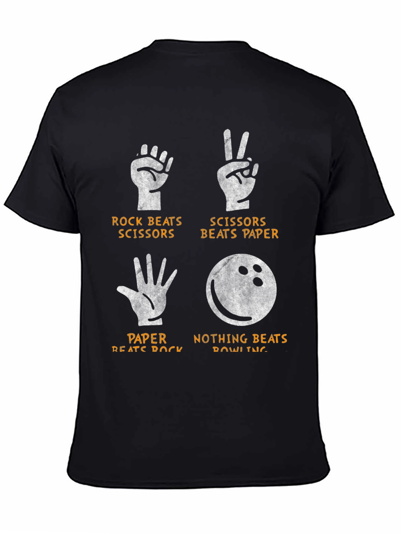 Rock Paper Scissors Bowling Graphic Tee