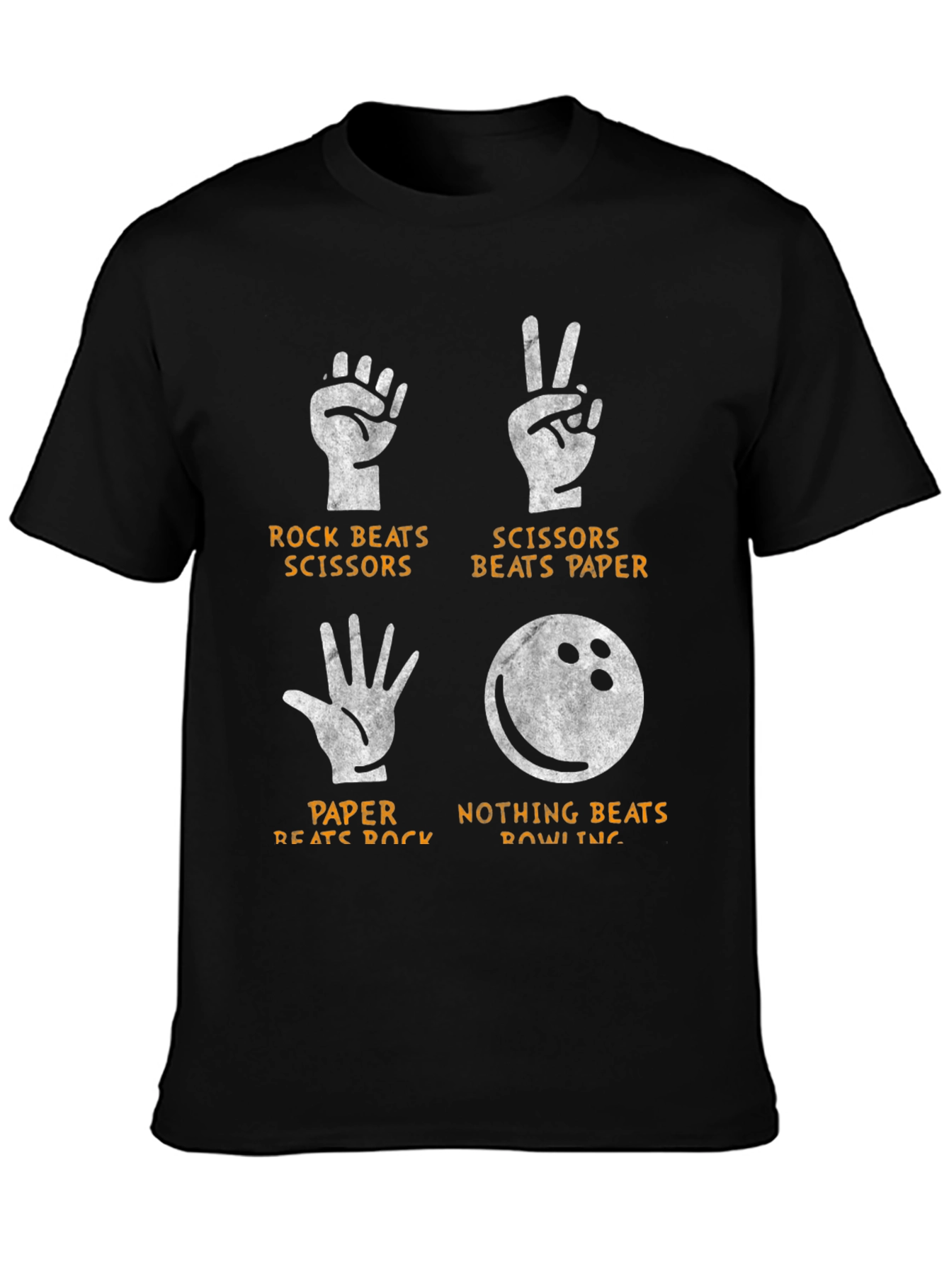 Rock Paper Scissors Bowling Graphic Tee