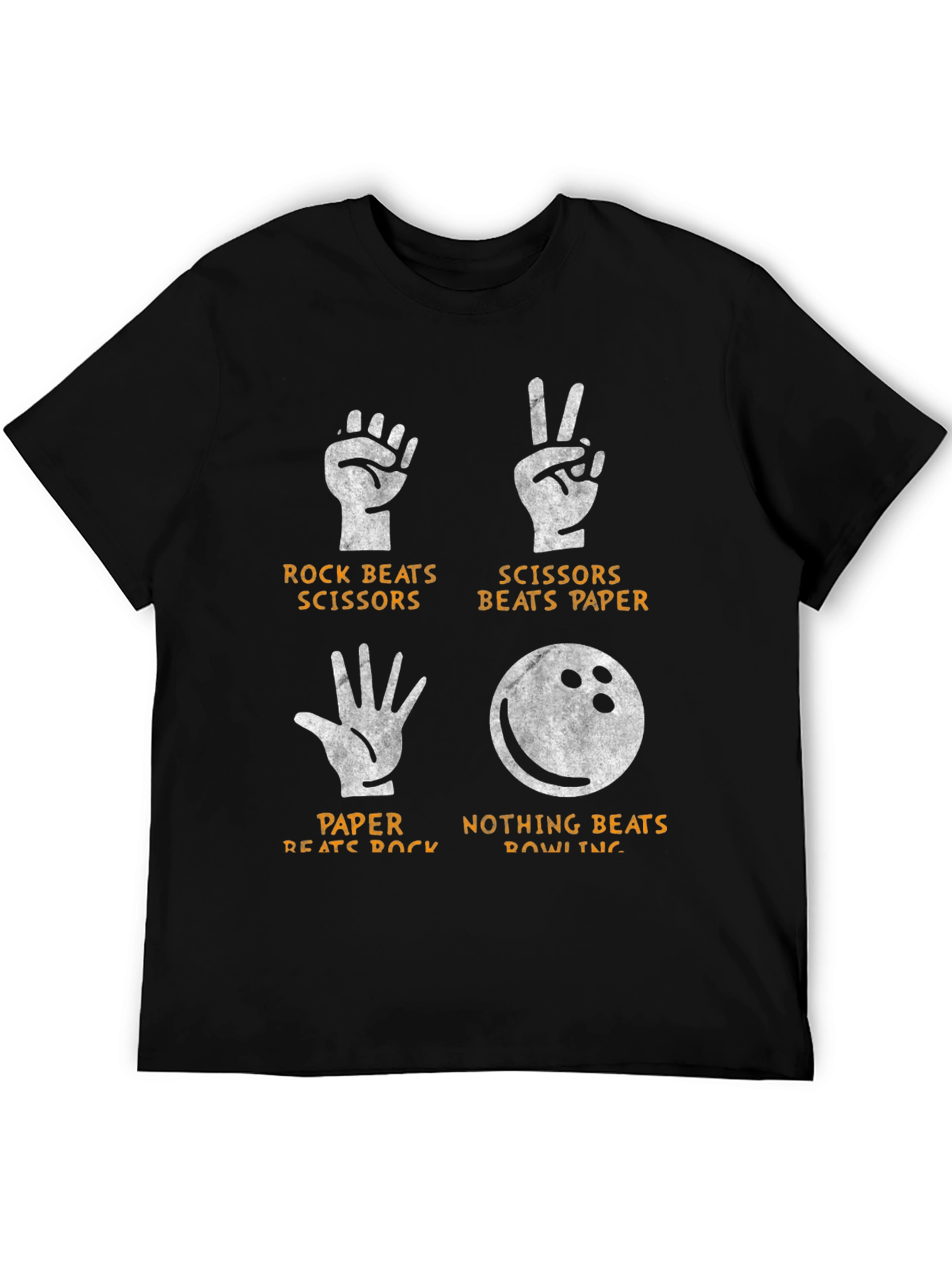 Rock Paper Scissors Bowling Graphic Tee