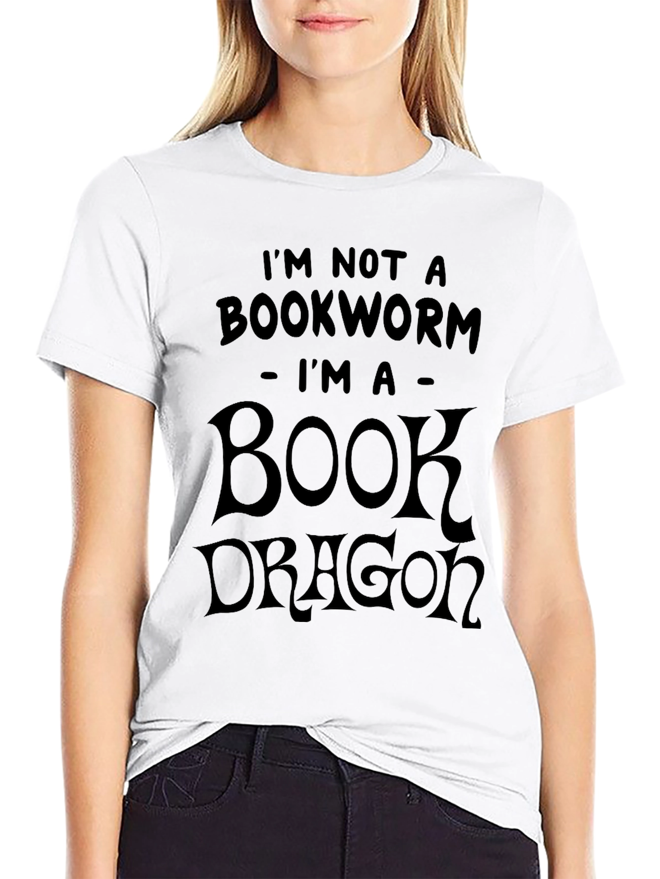 Book Dragon Tee - Novelty Reader T-Shirt