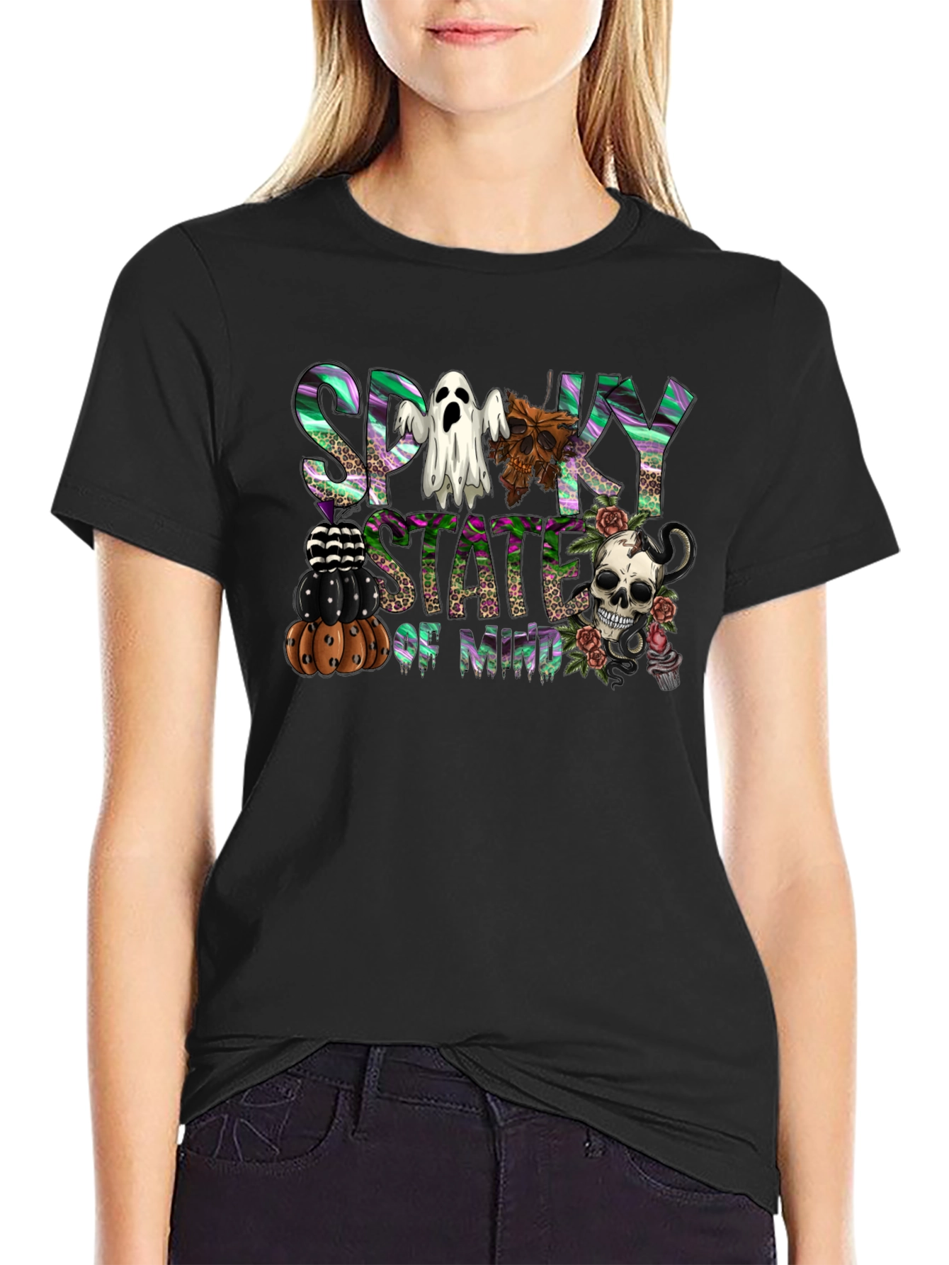 Spooky State of Mind Halloween Graphic T-Shirt