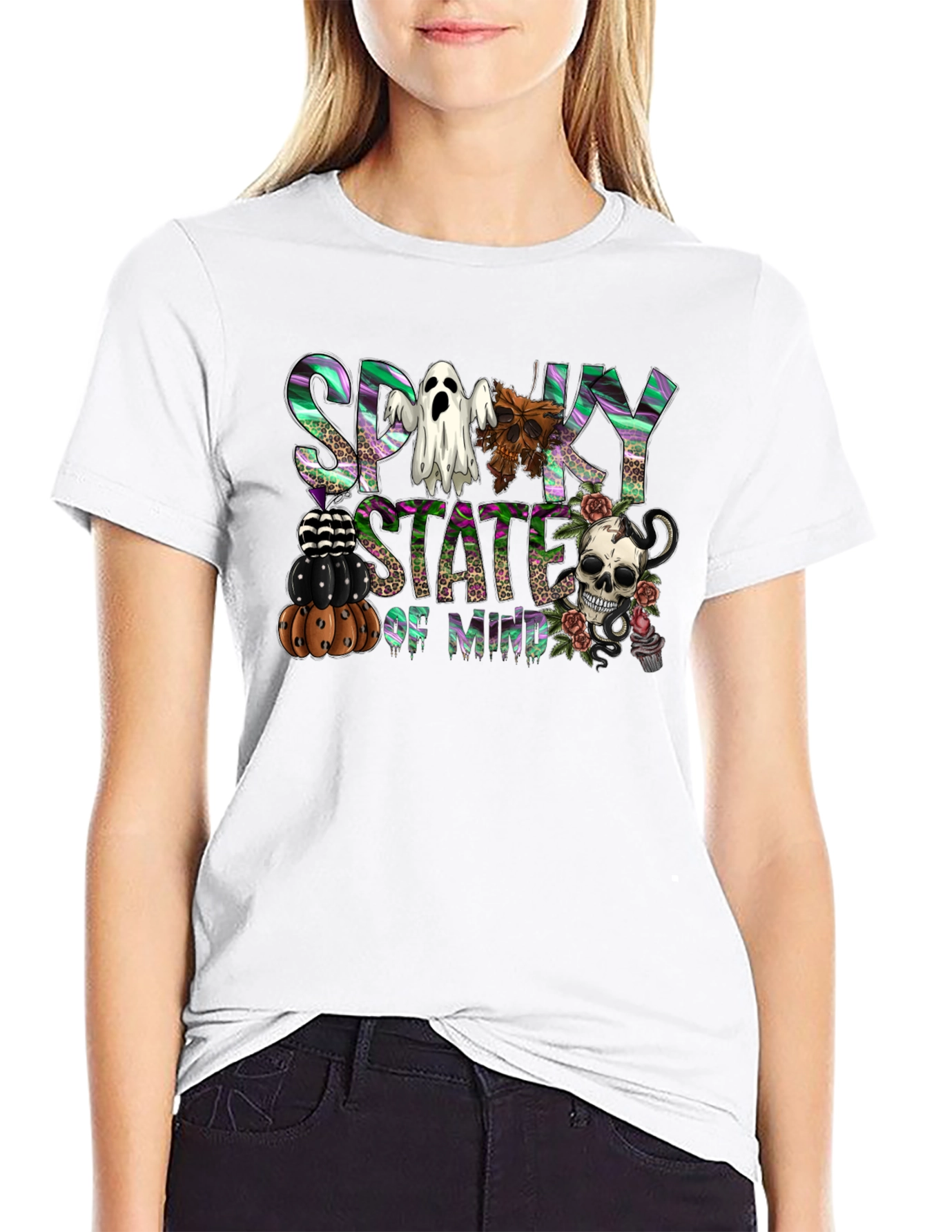 Spooky State of Mind Halloween Graphic T-Shirt