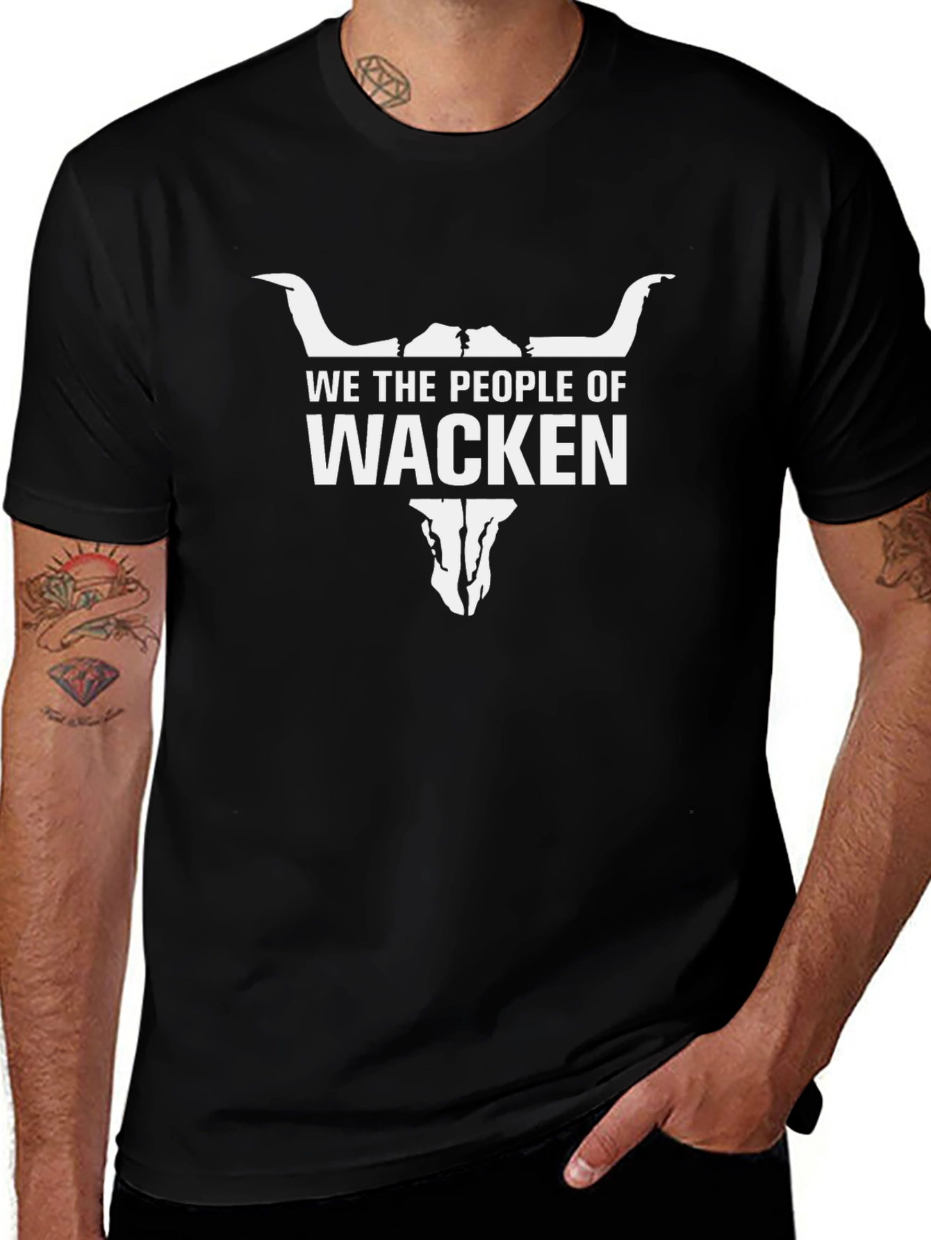 We The People of Wacken Black Graphic Tee