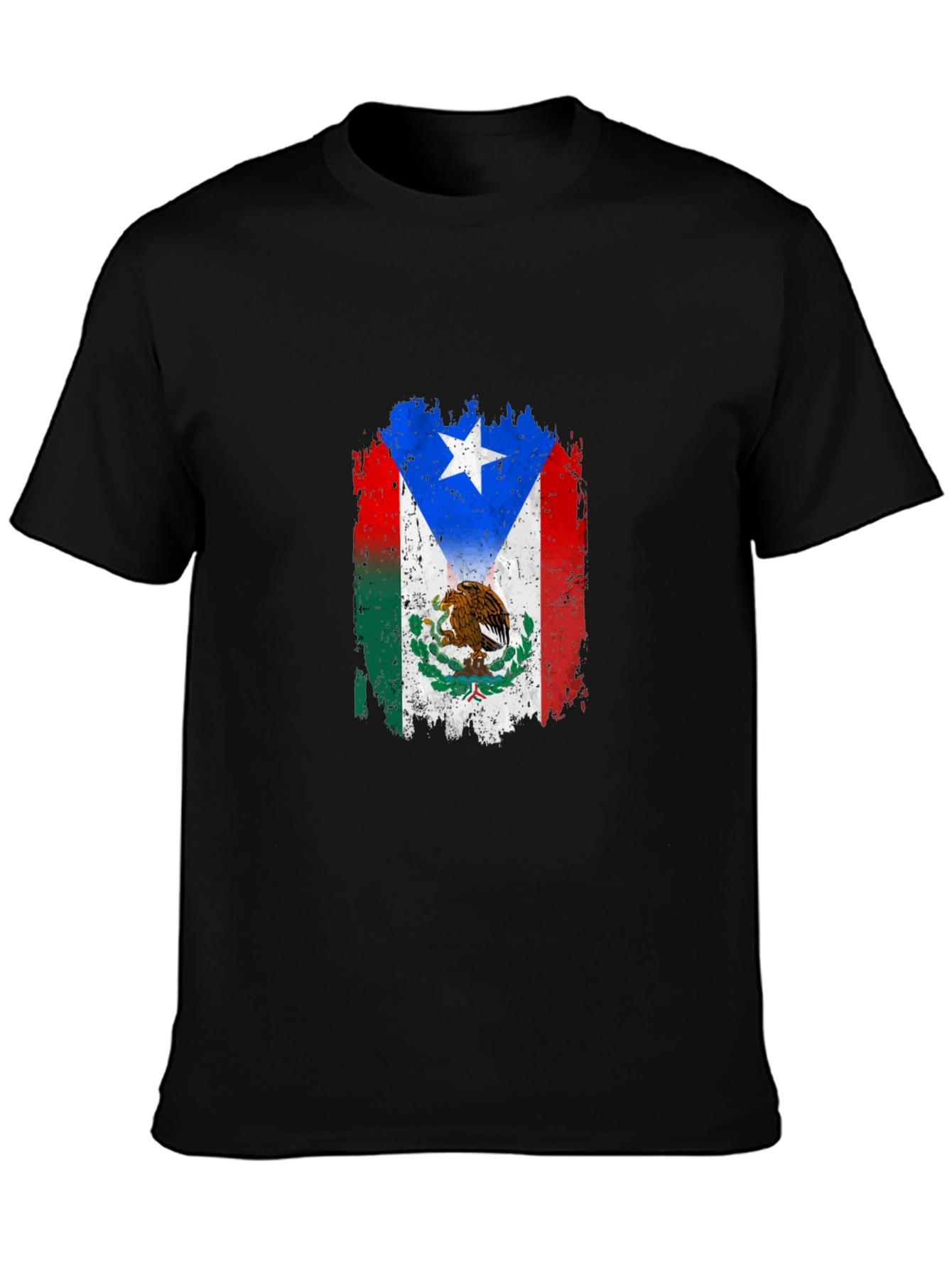 Mexico Puerto Rico Flag T-Shirt