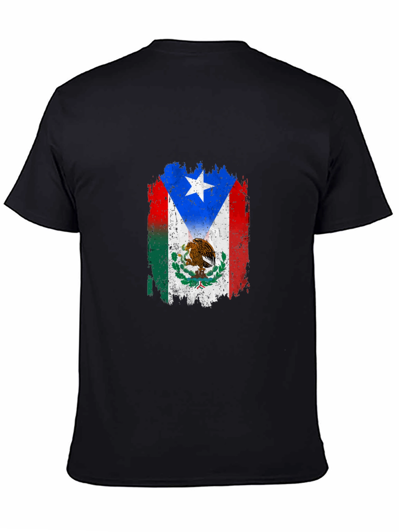 Mexico Puerto Rico Flag T-Shirt