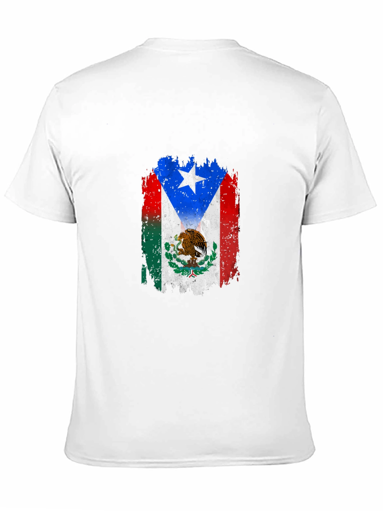 Mexico Puerto Rico Flag T-Shirt