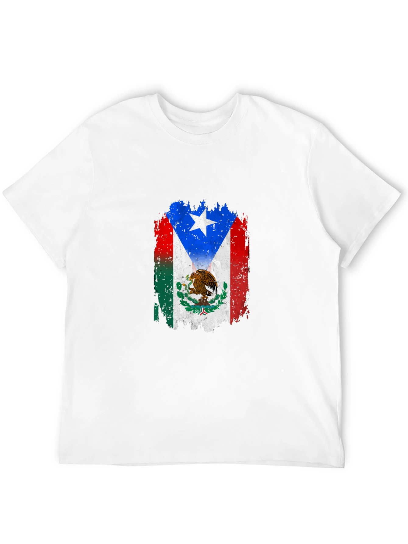 Mexico Puerto Rico Flag T-Shirt