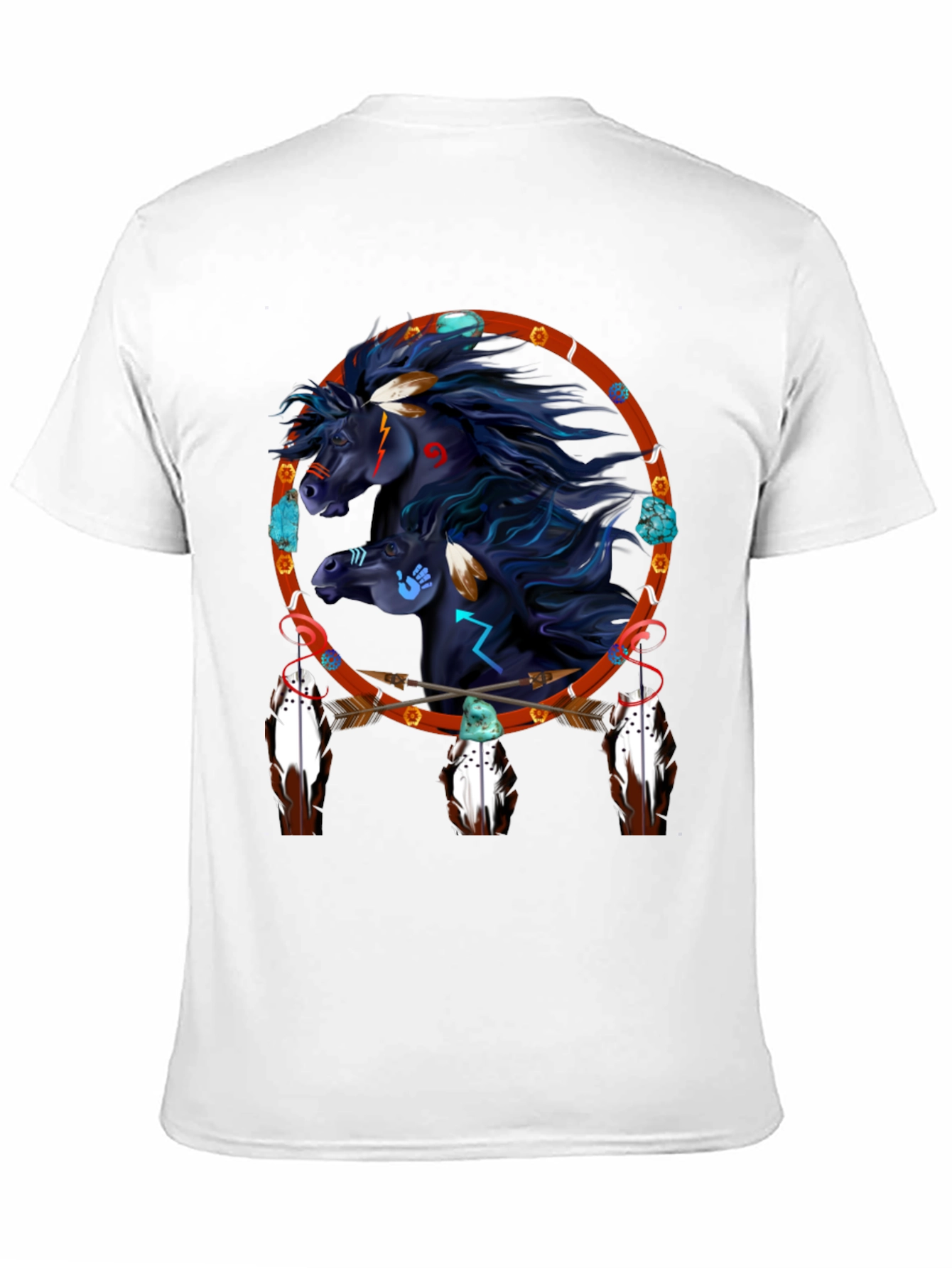 Native American Horse Dreamcatcher Graphic Tee