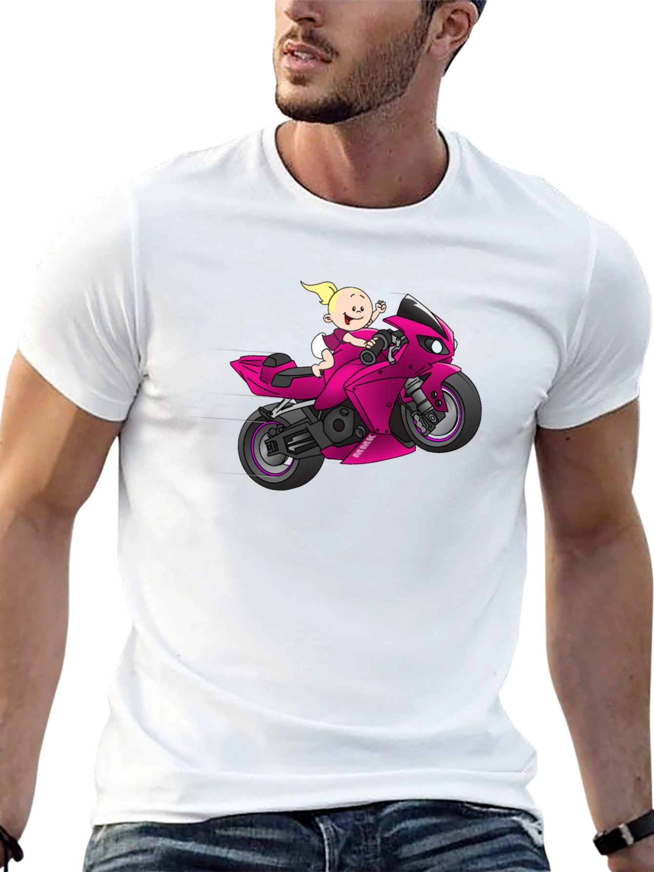 Baby Rider Graphic T-Shirt - Fun & Unique Design