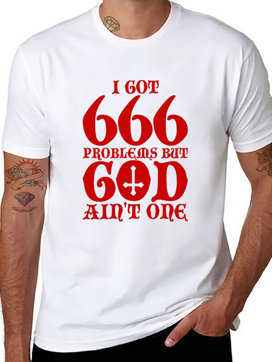 I Got 666 Problems Graphic Tee - Black T-Shirt