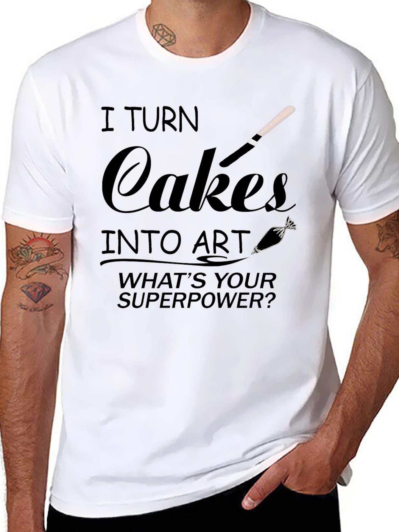 I Turn Cakes into Art T-Shirt - Baker Gift