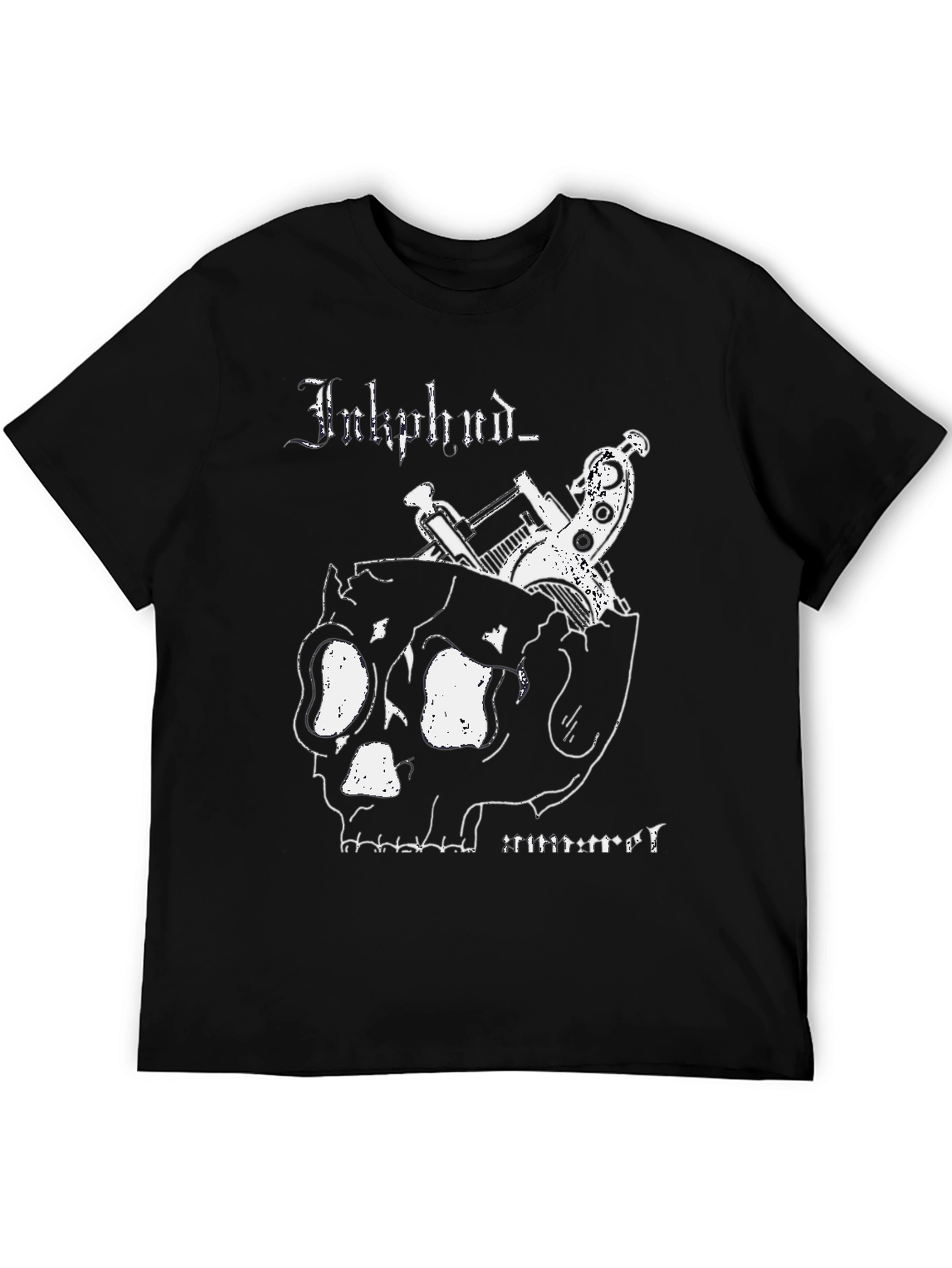 Inkphunk T-Shirt with Skull & Tattoo Gun Design