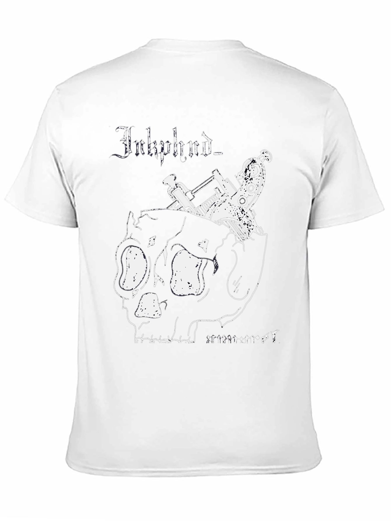 Inkphunk T-Shirt with Skull & Tattoo Gun Design