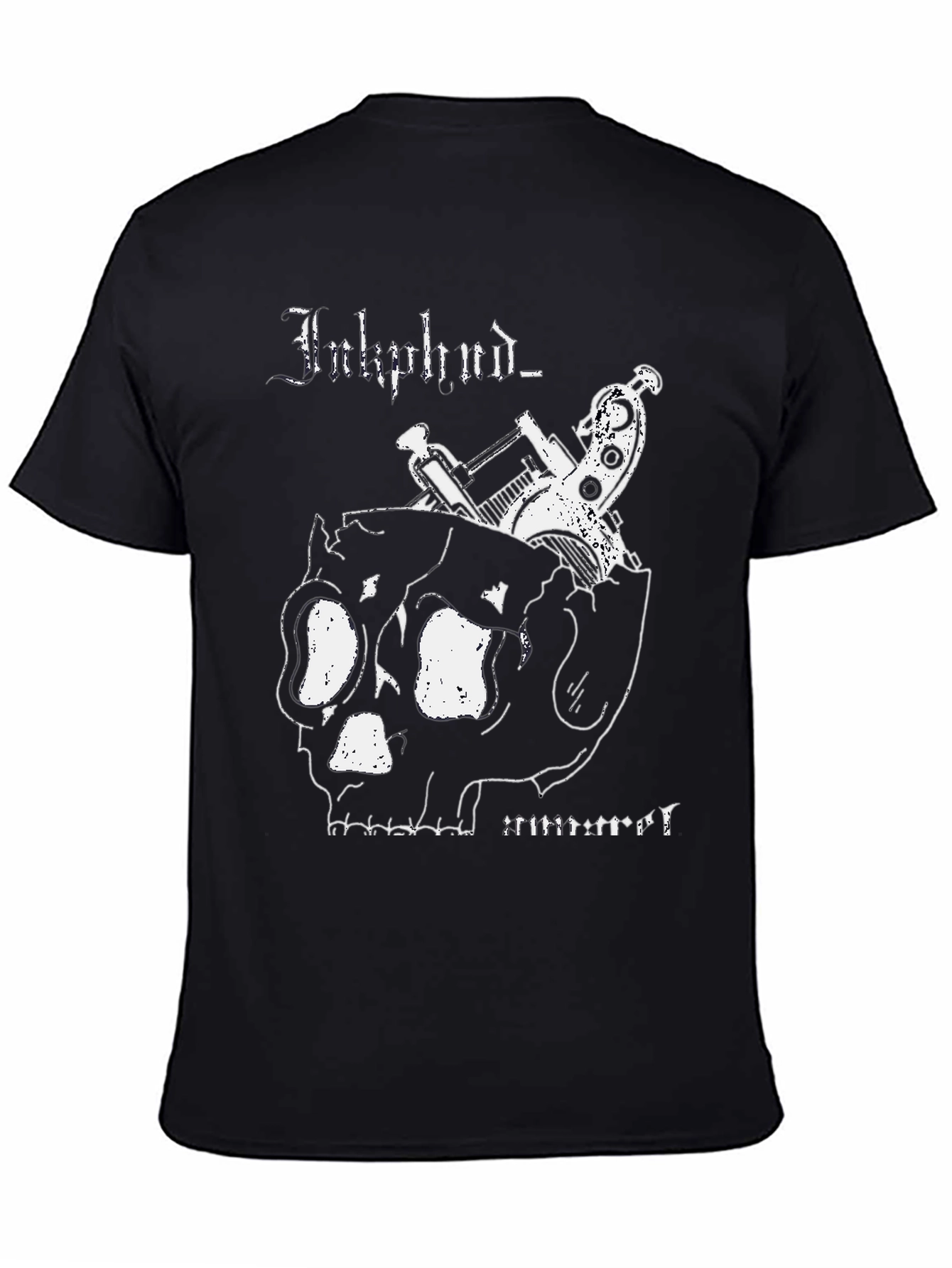 Inkphunk T-Shirt with Skull & Tattoo Gun Design