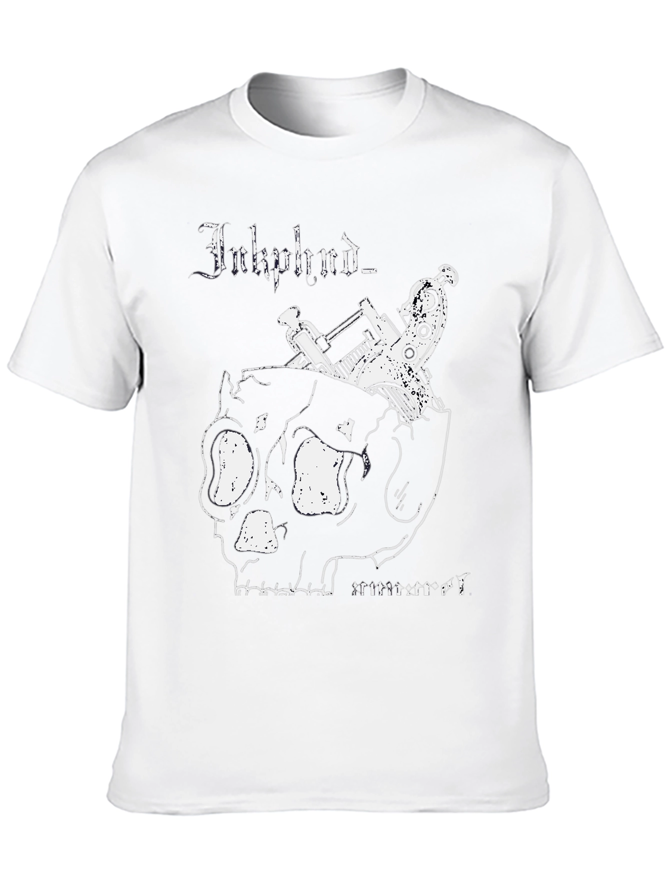 Inkphunk T-Shirt with Skull & Tattoo Gun Design