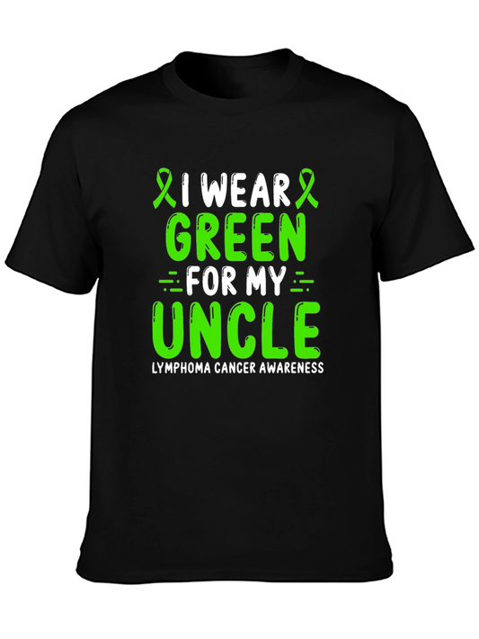 Lymphoma Cancer Awareness Green Ribbon T-Shirt