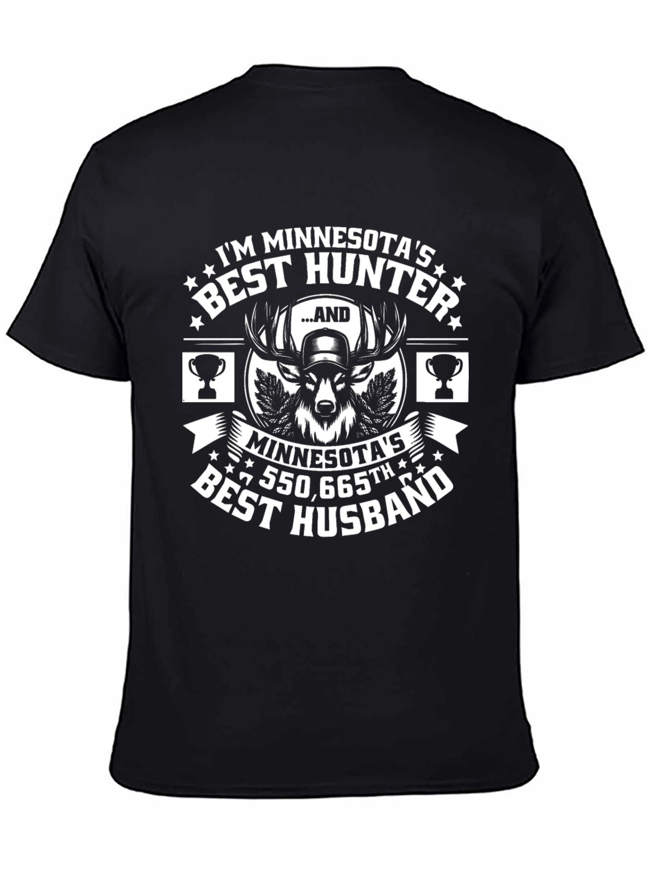 Minnesotas Best Hunter Husband Graphic T-Shirt