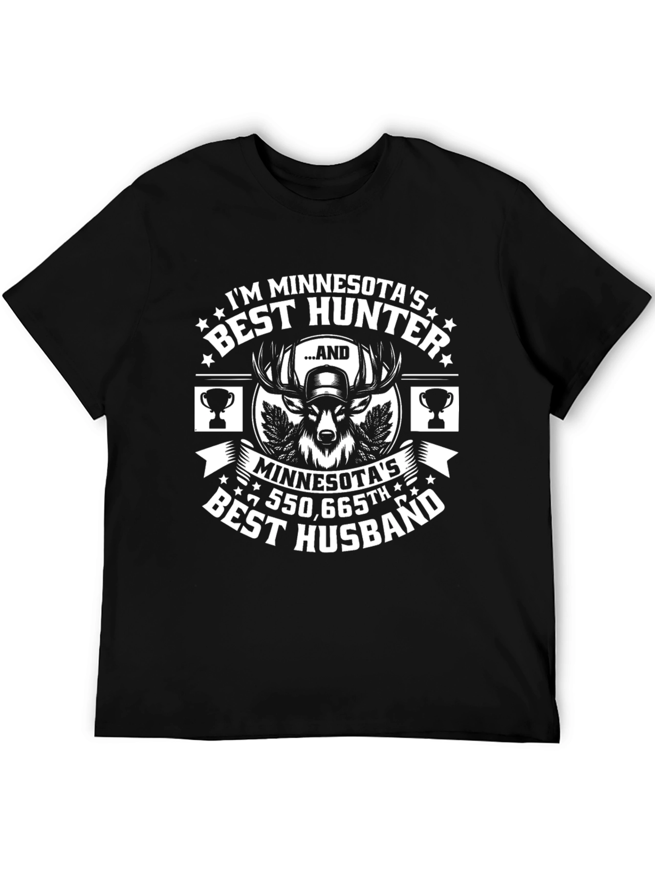 Minnesotas Best Hunter Husband Graphic T-Shirt