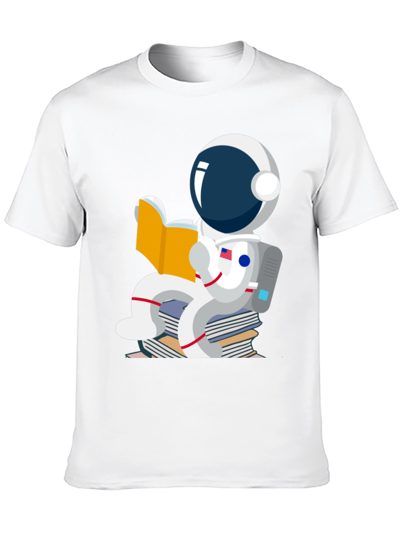 Astronaut Reading Book T-Shirt