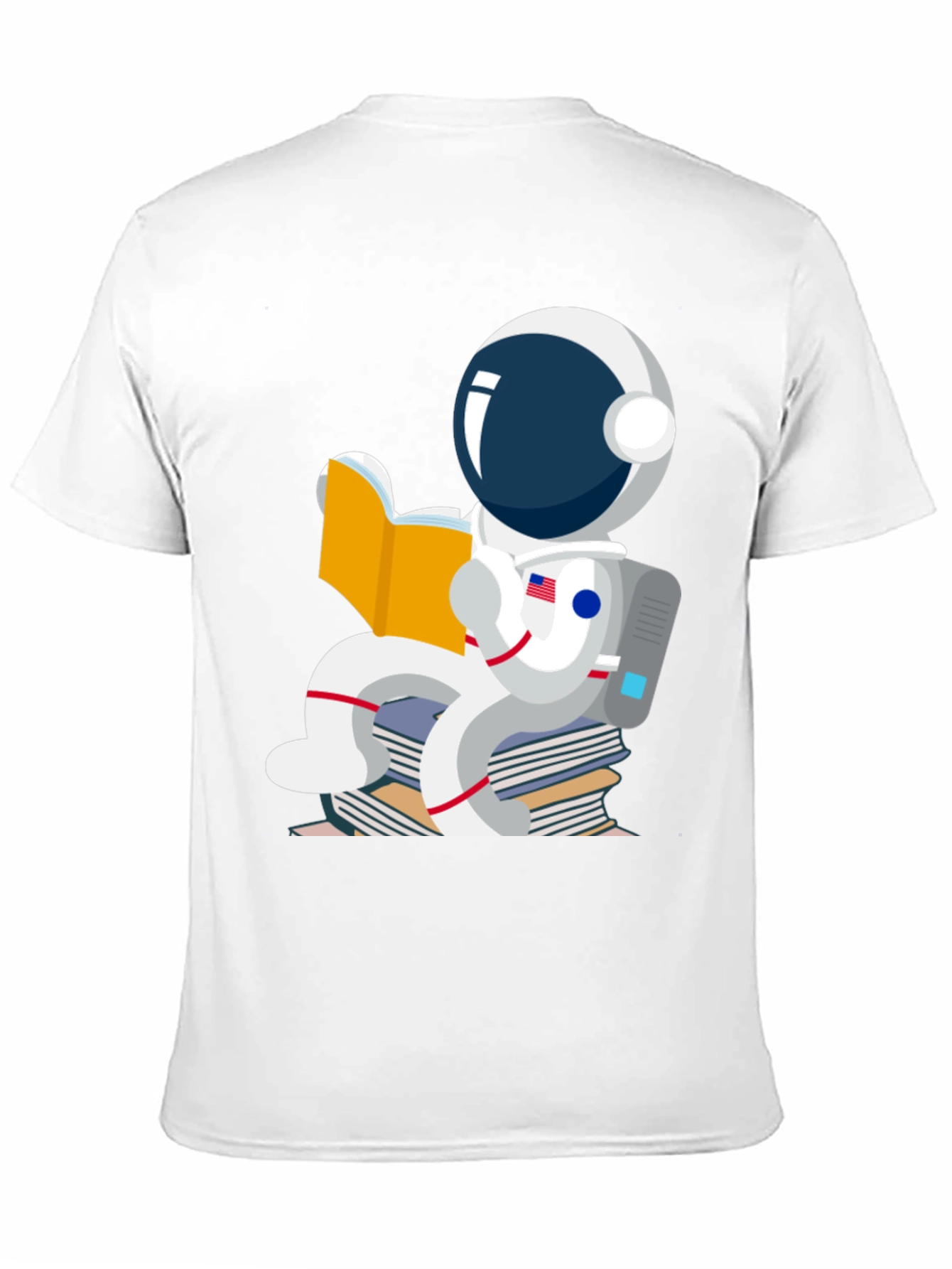 Astronaut Reading Book T-Shirt