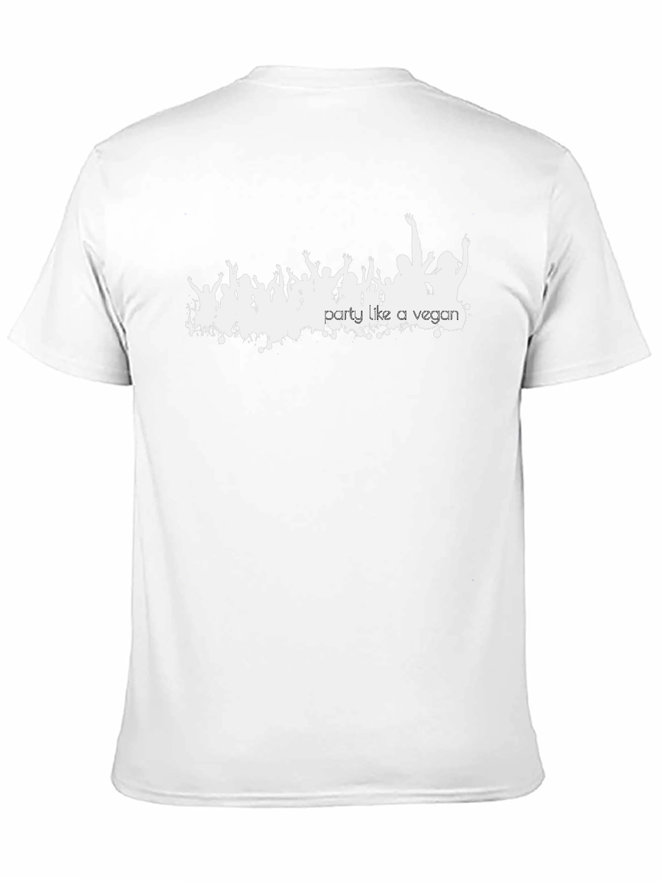 Party Like a Vegan Black Graphic T-Shirt