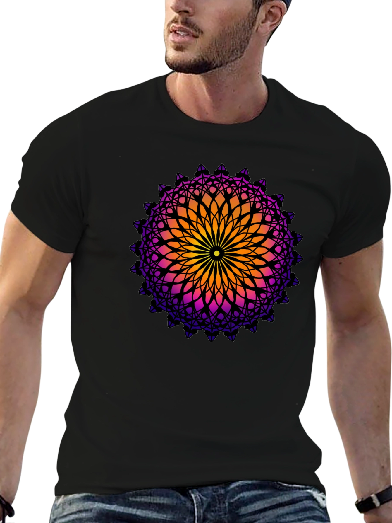 Geometric Mandala Graphic Tee