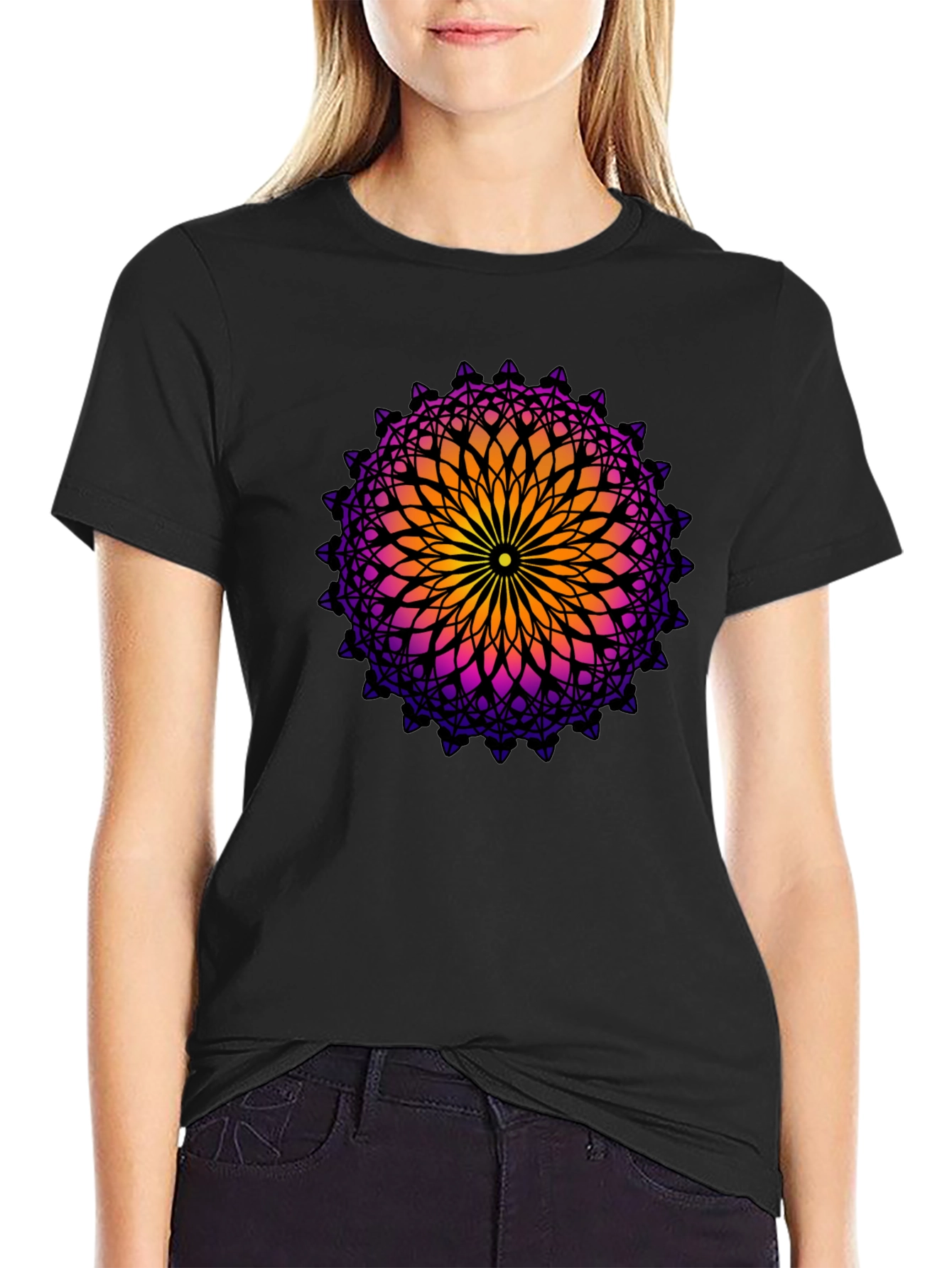 Geometric Mandala Graphic Tee
