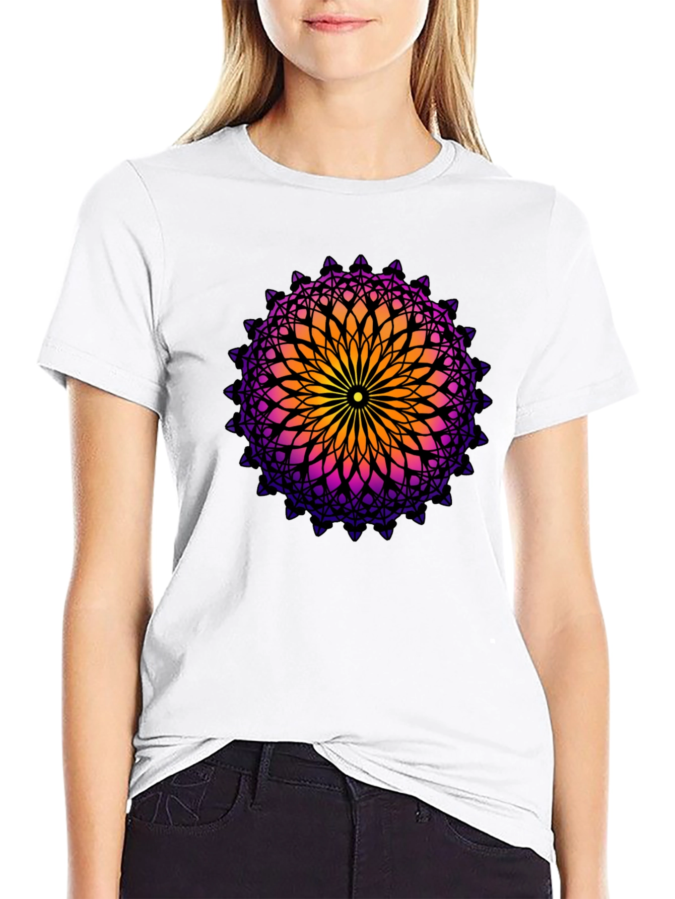 Geometric Mandala Graphic Tee