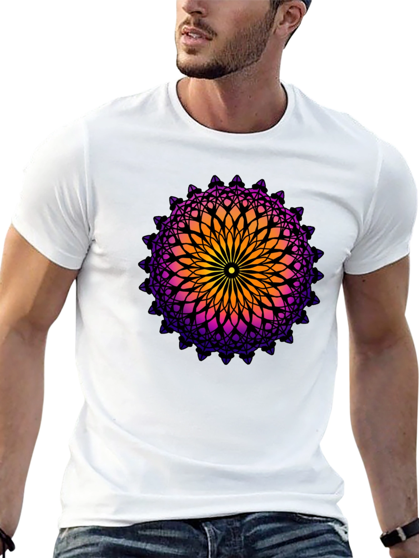 Geometric Mandala Graphic Tee