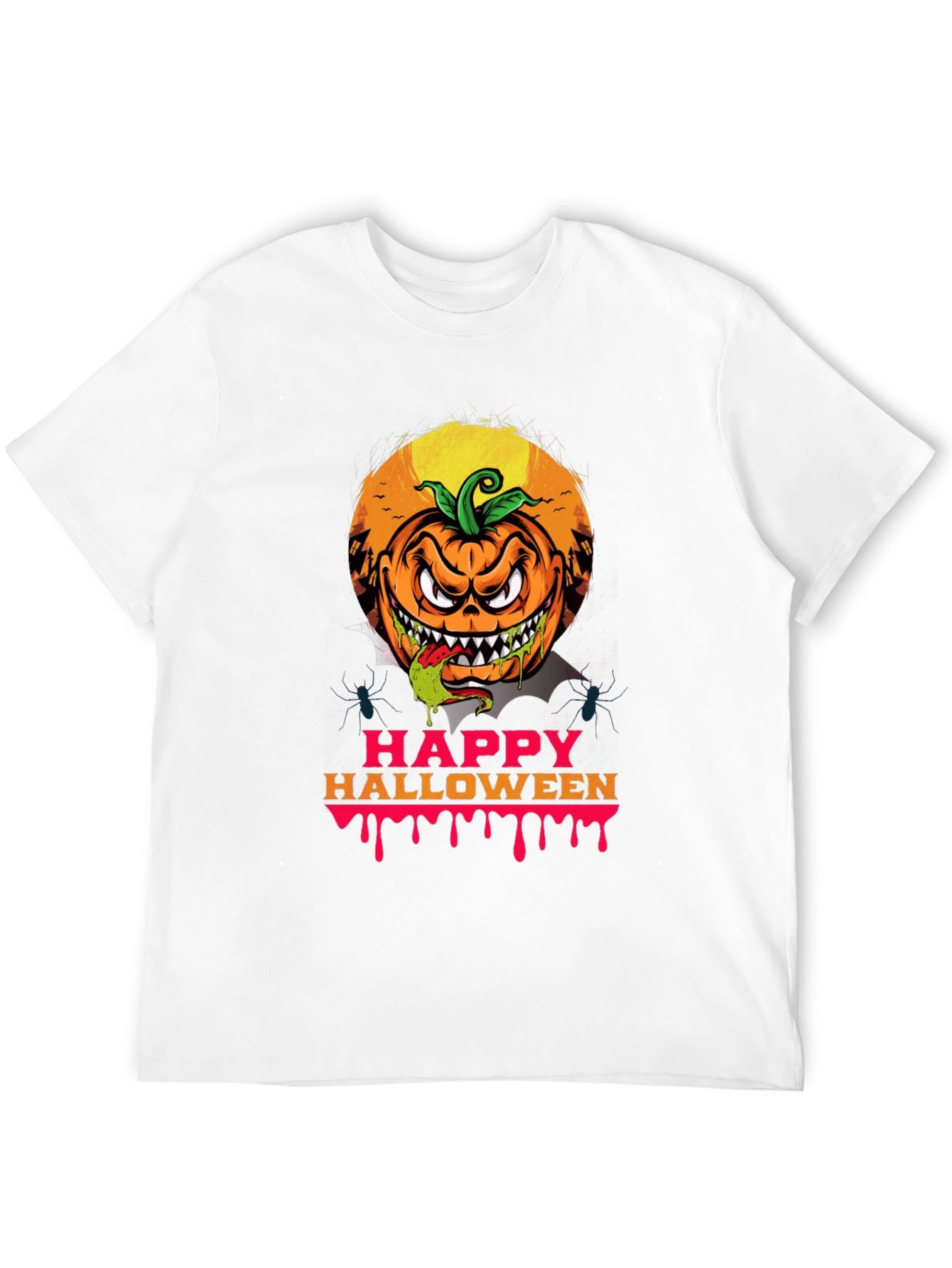 Spooky Halloween Pumpkin Graphic Tee