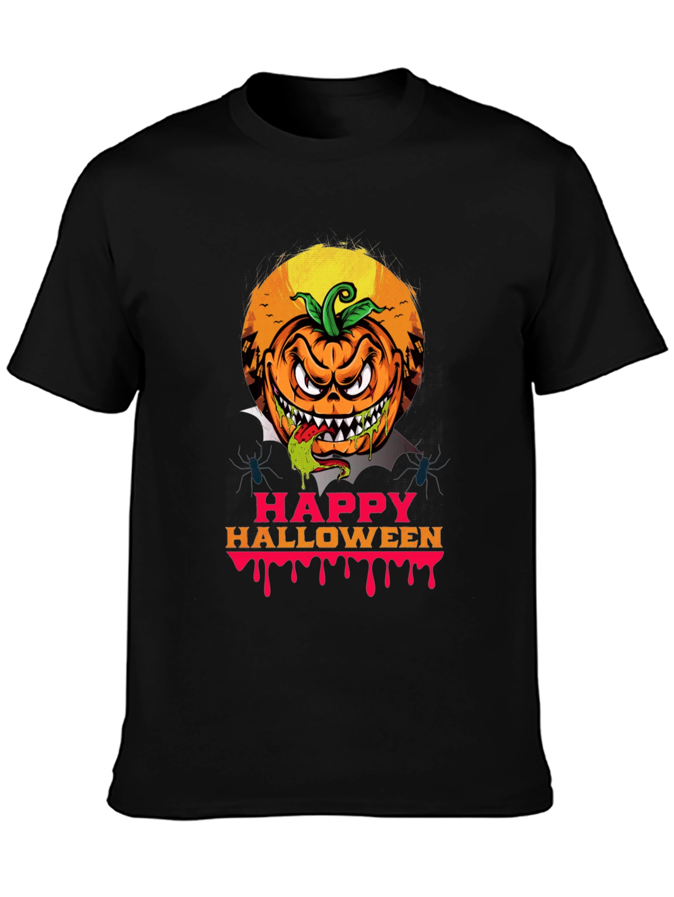 Spooky Halloween Pumpkin Graphic Tee