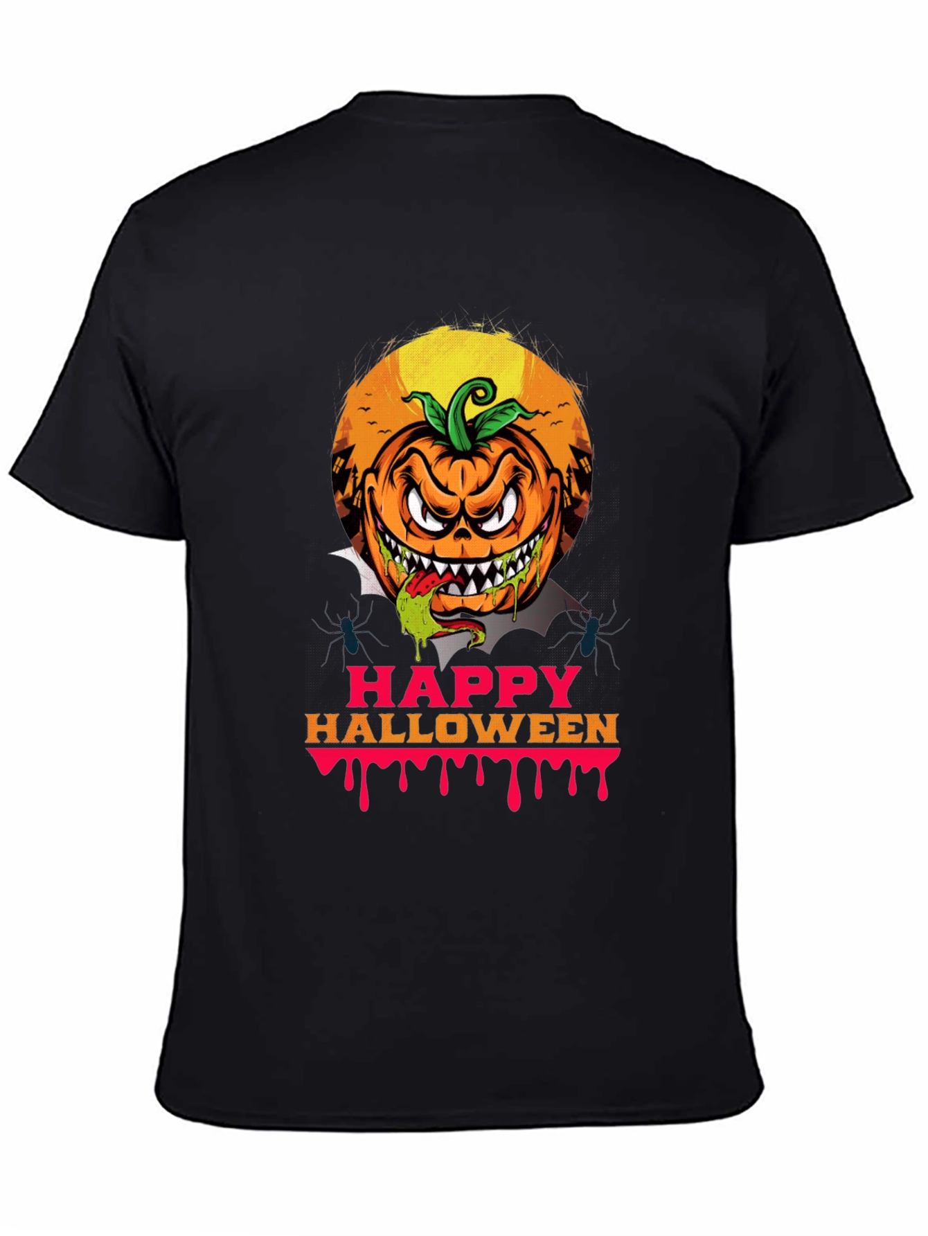 Spooky Halloween Pumpkin Graphic Tee