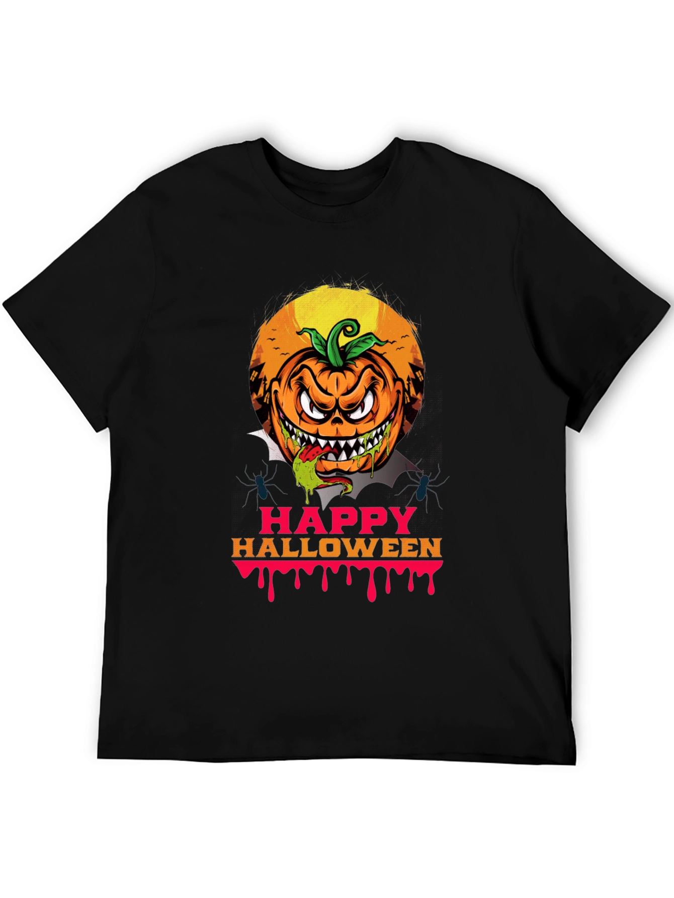 Spooky Halloween Pumpkin Graphic Tee