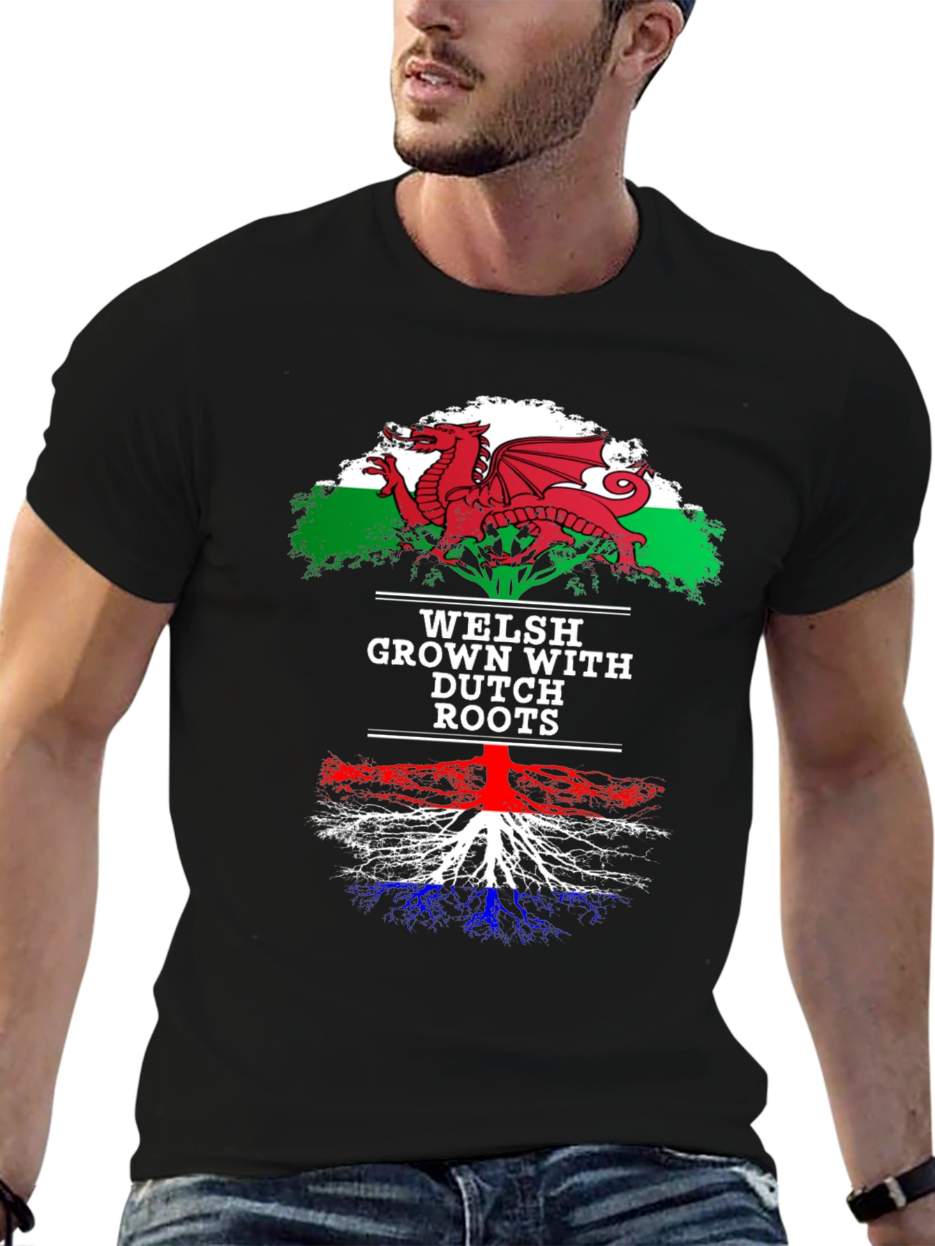 Welsh Grown Dutch Roots Graphic T-Shirt