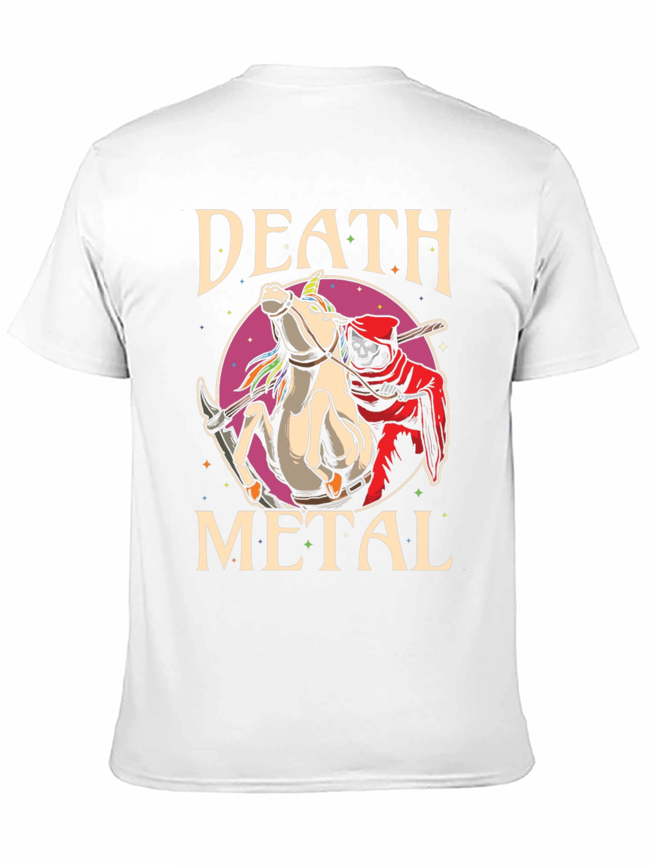 Death Metal Unicorn Graphic Tee