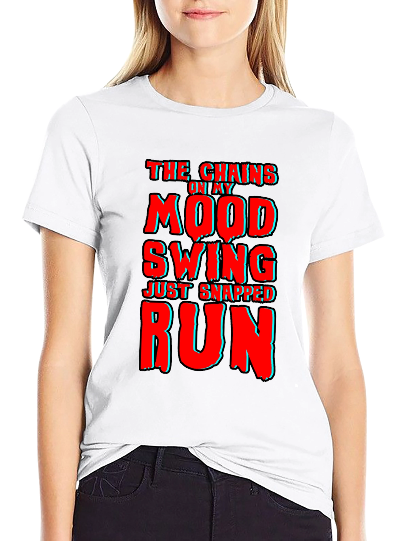 Mood Swing Chains Snapped T-Shirt Funny Novelty Tee