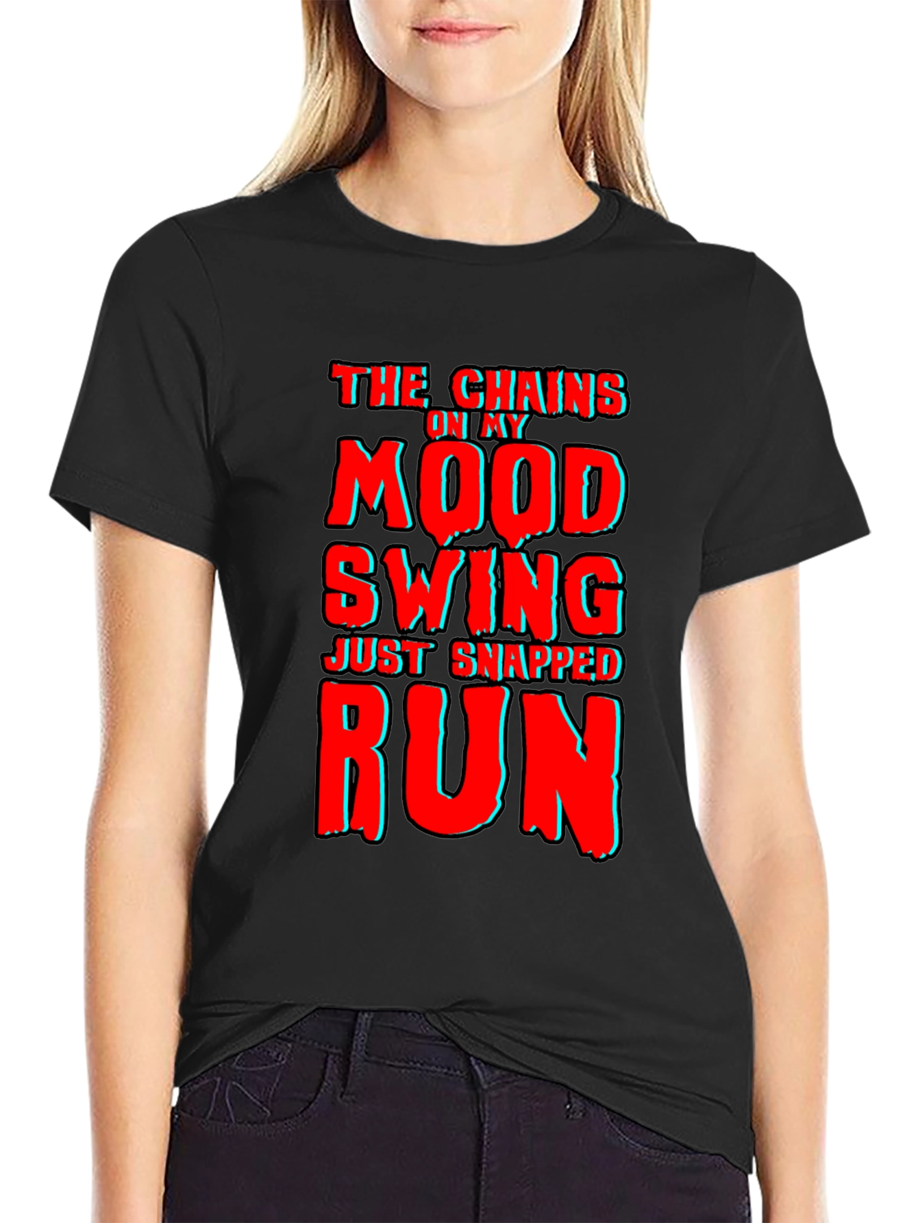 Mood Swing Chains Snapped T-Shirt Funny Novelty Tee
