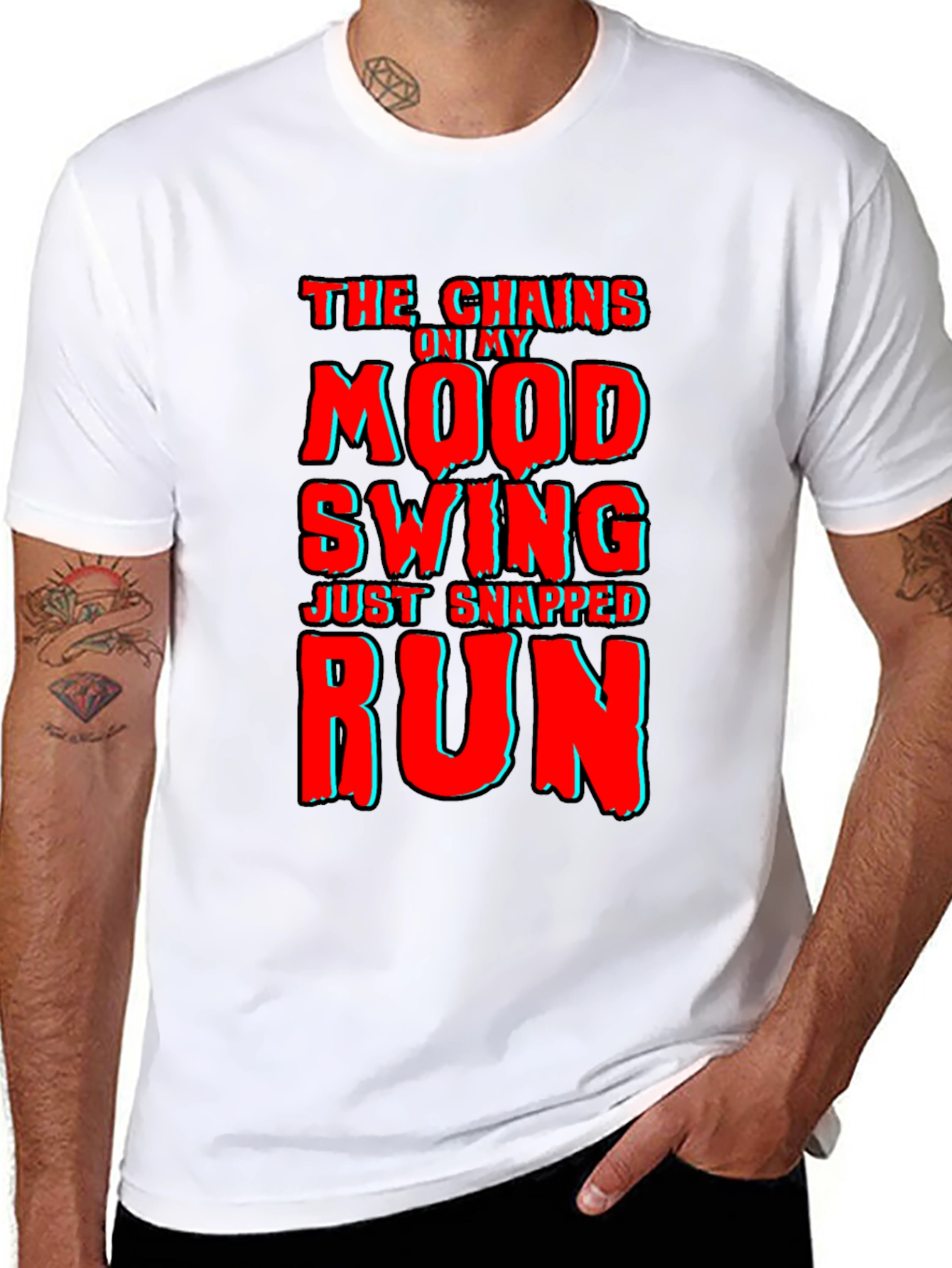 Mood Swing Chains Snapped T-Shirt Funny Novelty Tee