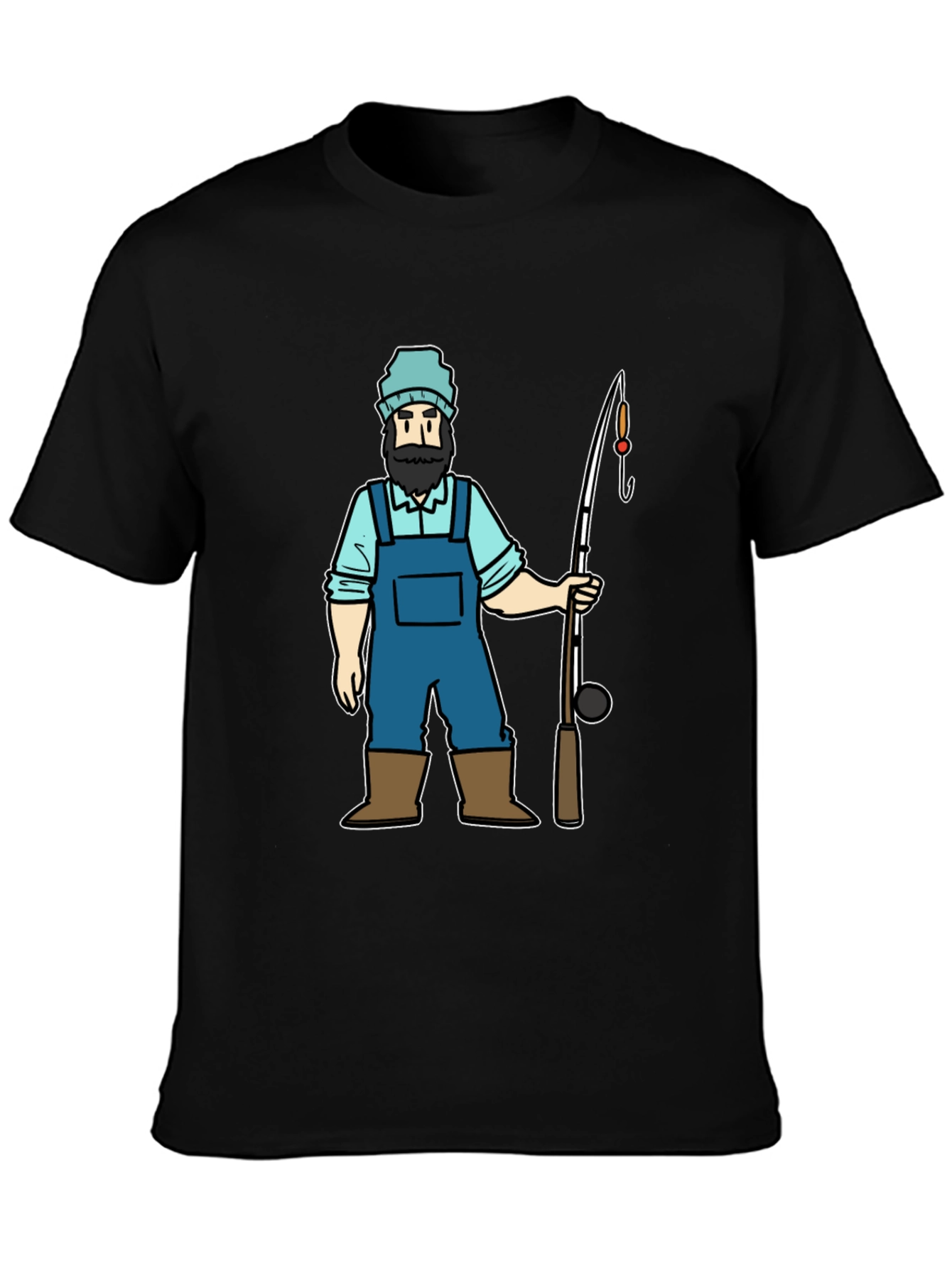Fishing Cartoon Graphic Tee