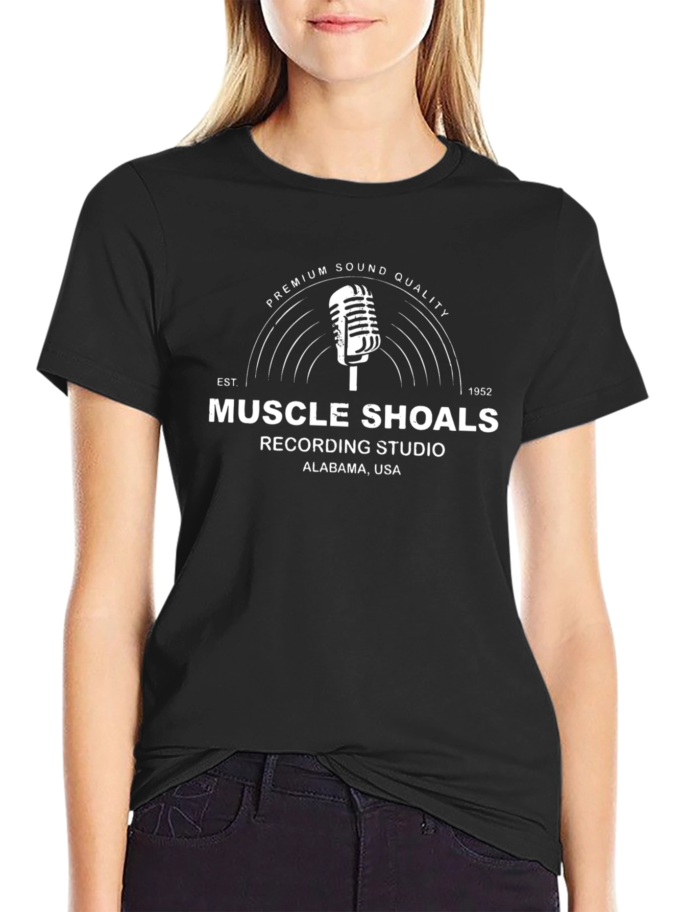 Muscle Shoals Recording Studio Black T-Shirt