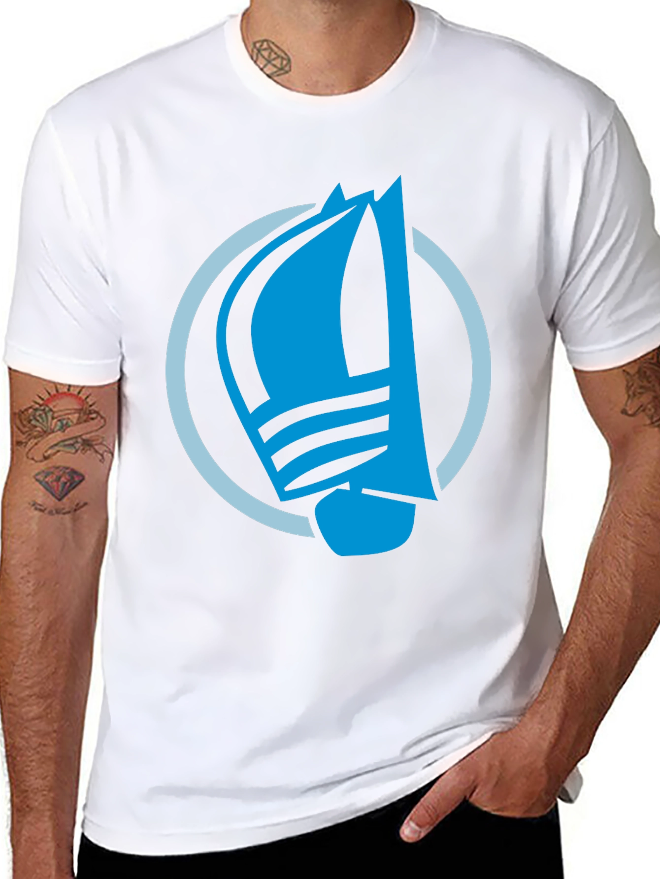 Sailing Boat Graphic T-Shirt - Stylish Nautical Design
