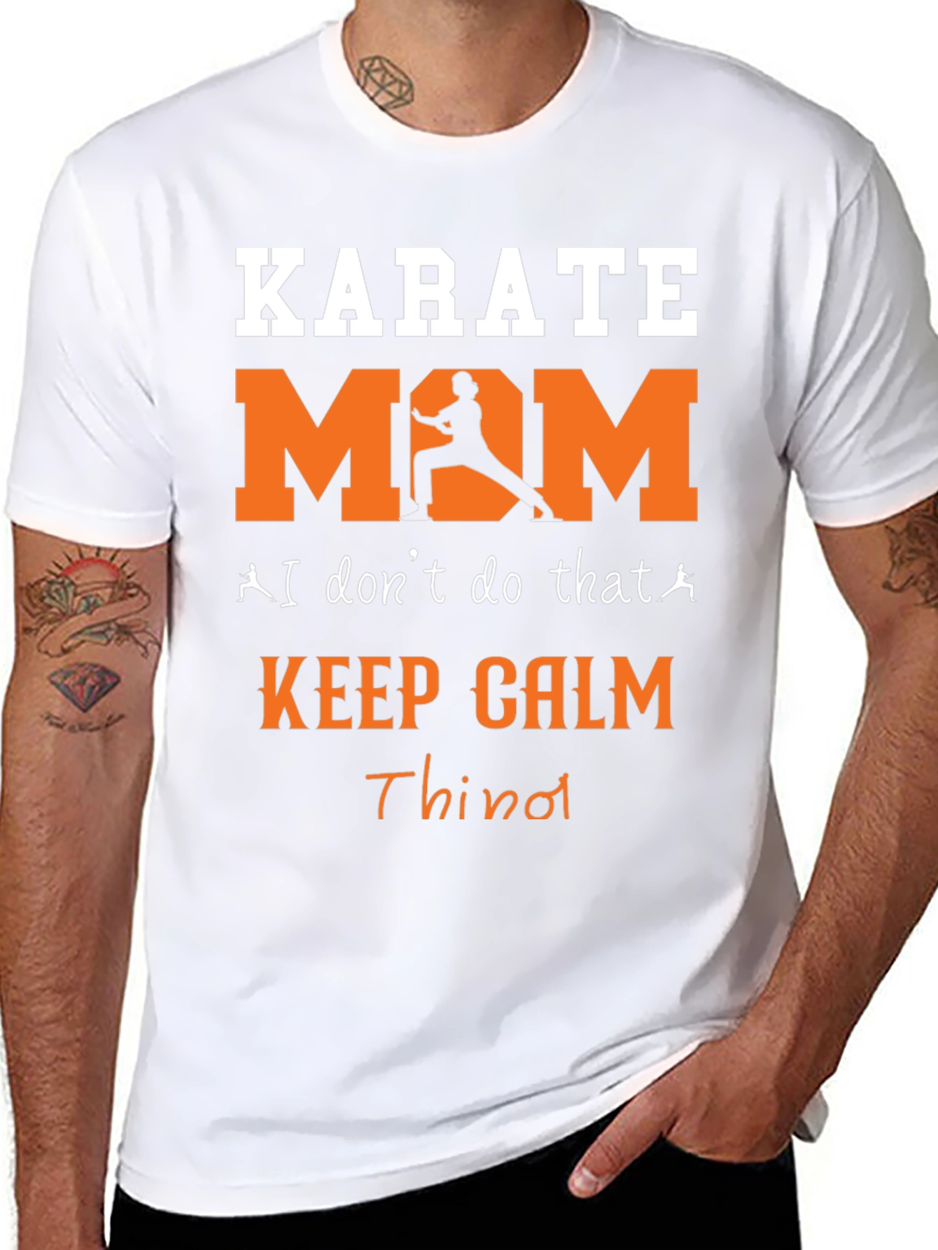Karate Mom T-Shirt - Keep Calm and Throw