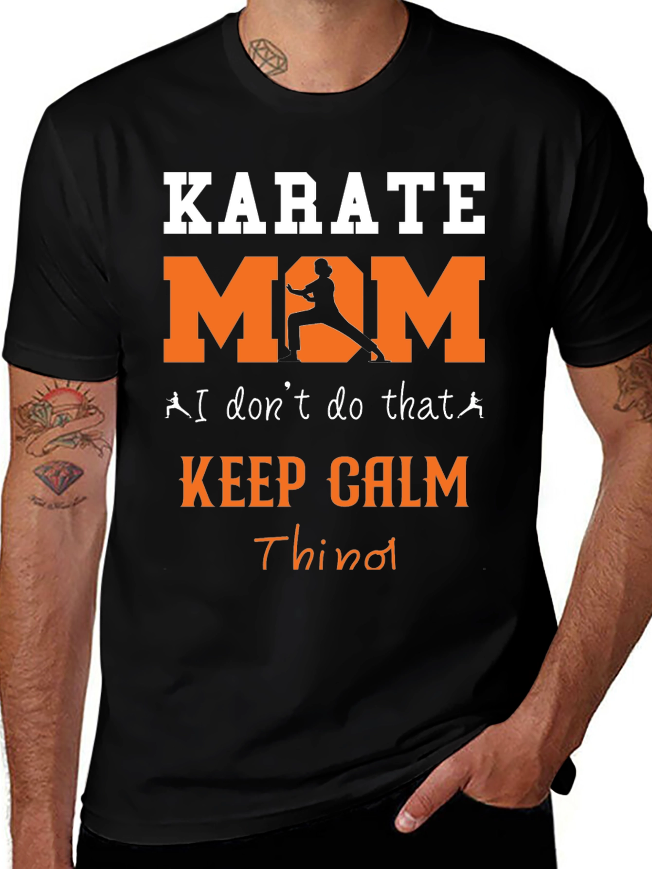 Karate Mom T-Shirt - Keep Calm and Throw